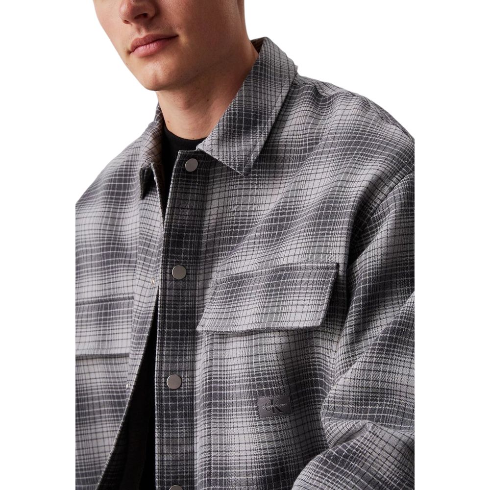 Calvin Klein Jeans Weißes Baumwollhemd