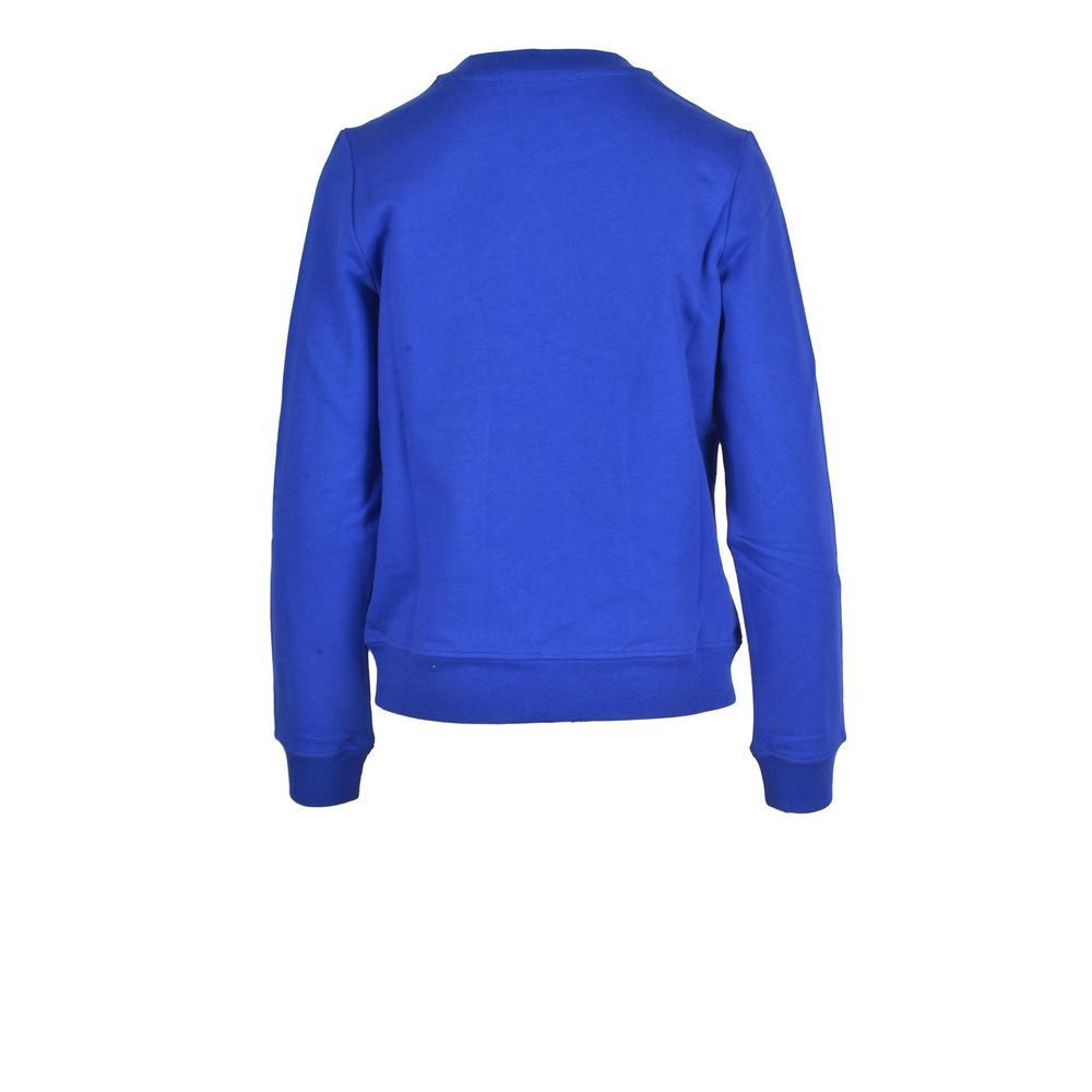 Love Moschino Blauer Baumwollpullover
