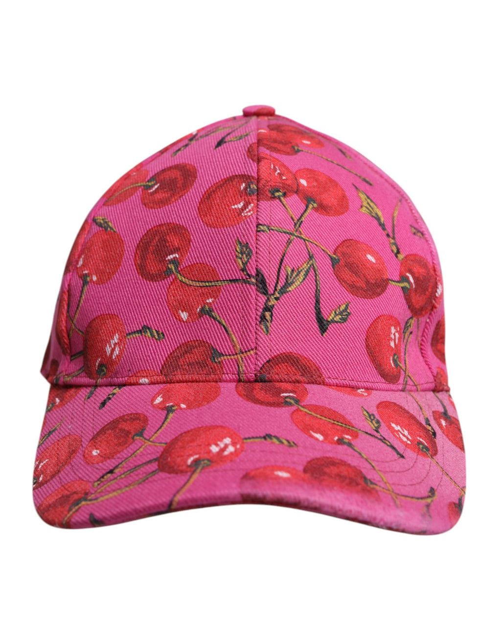 Dolce & Gabbana Rosa Kirsche Druck Baumwolle Baseballmütze