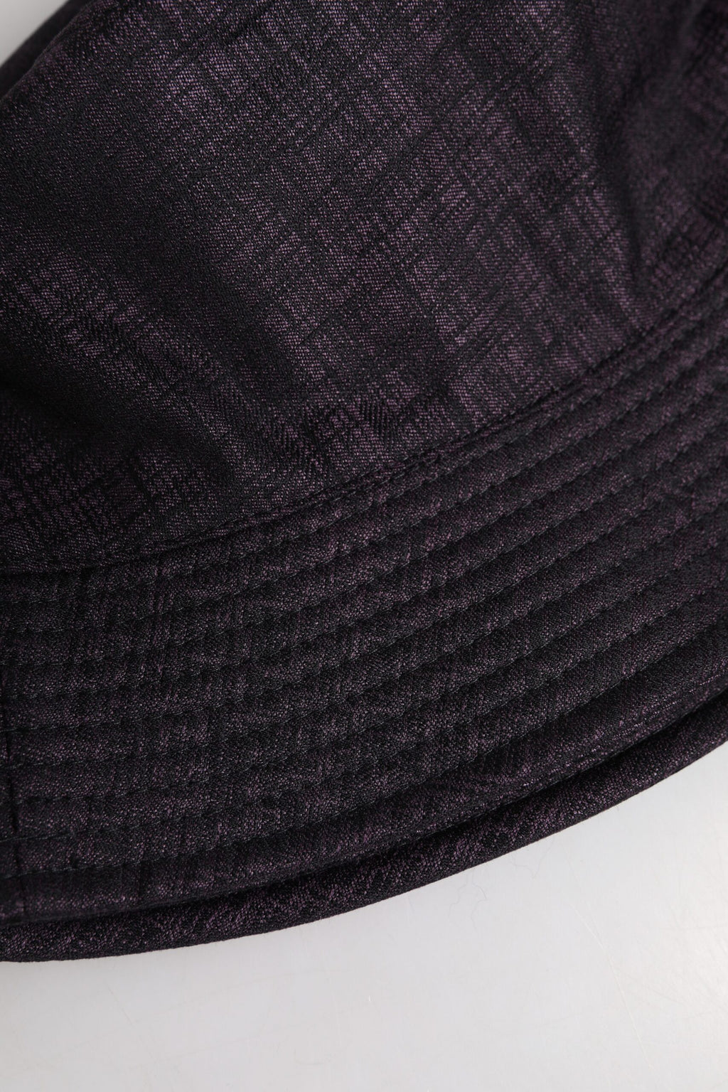Dolce & Gabbana Schwarzer Nylon-Eimerhut mit breiter Krempe