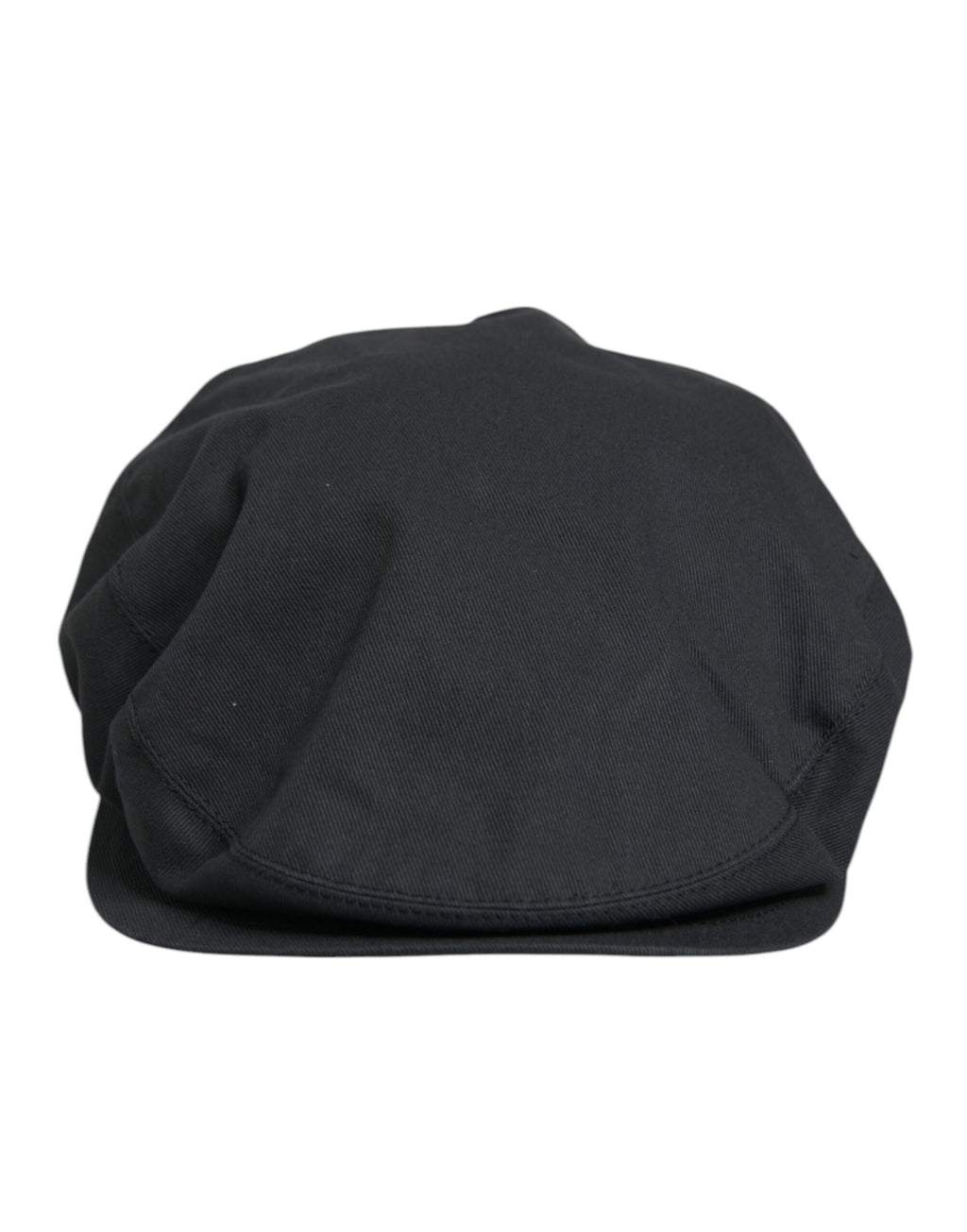 Dolce & Gabbana Schwarzer Baumwolle Newsboy Capello Cabbie Hut