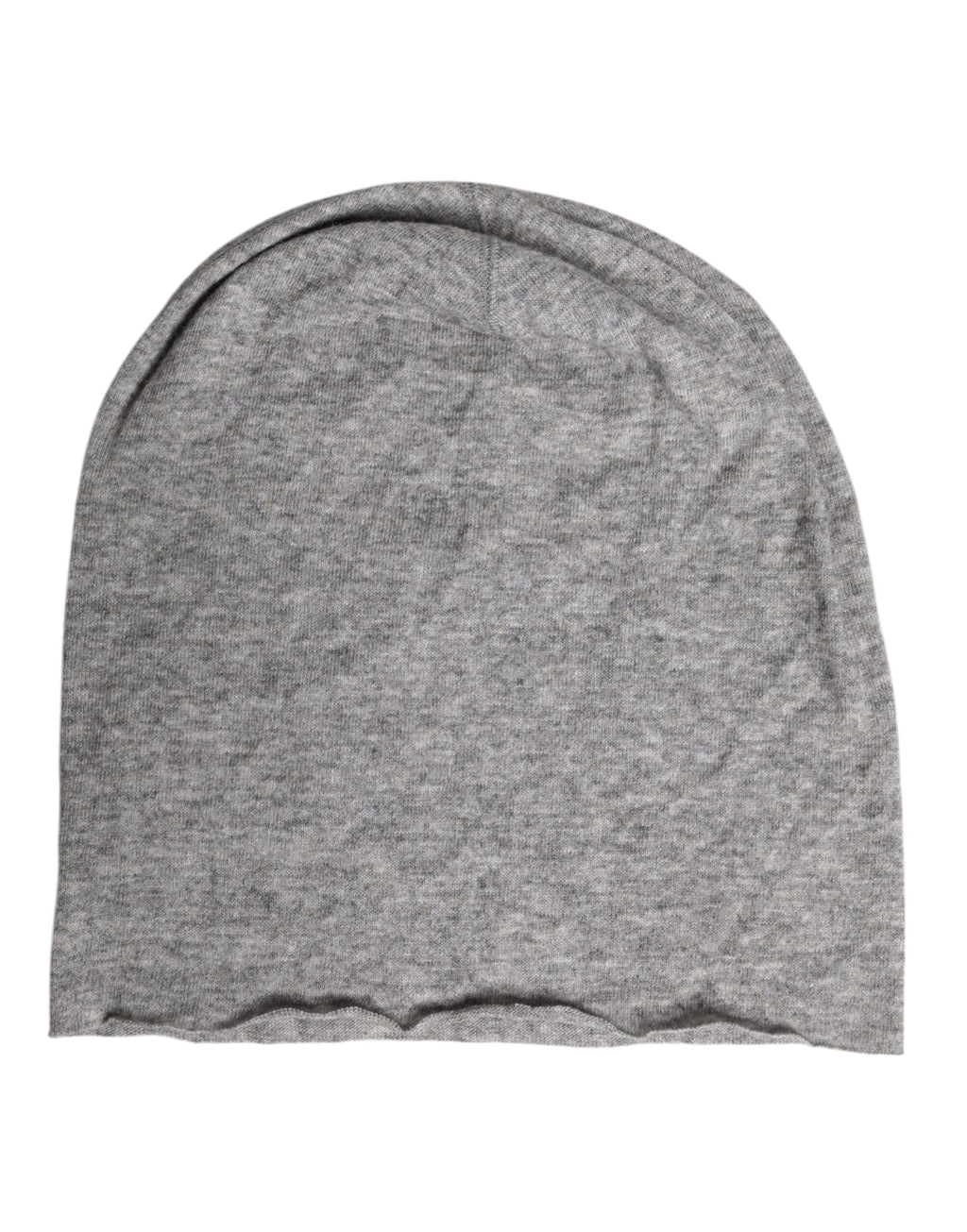Dolce & Gabbana Graue Viskosemischung, gestrickte Beanie-Mütze