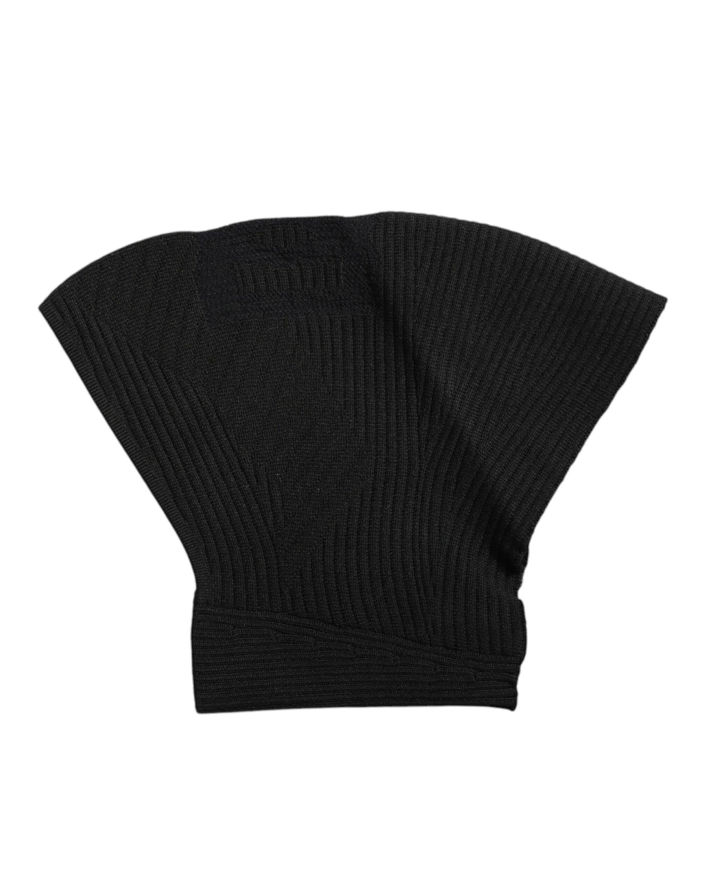 Dolce & Gabbana Schwarze Nylon-Strick-Skimaske Balaclava