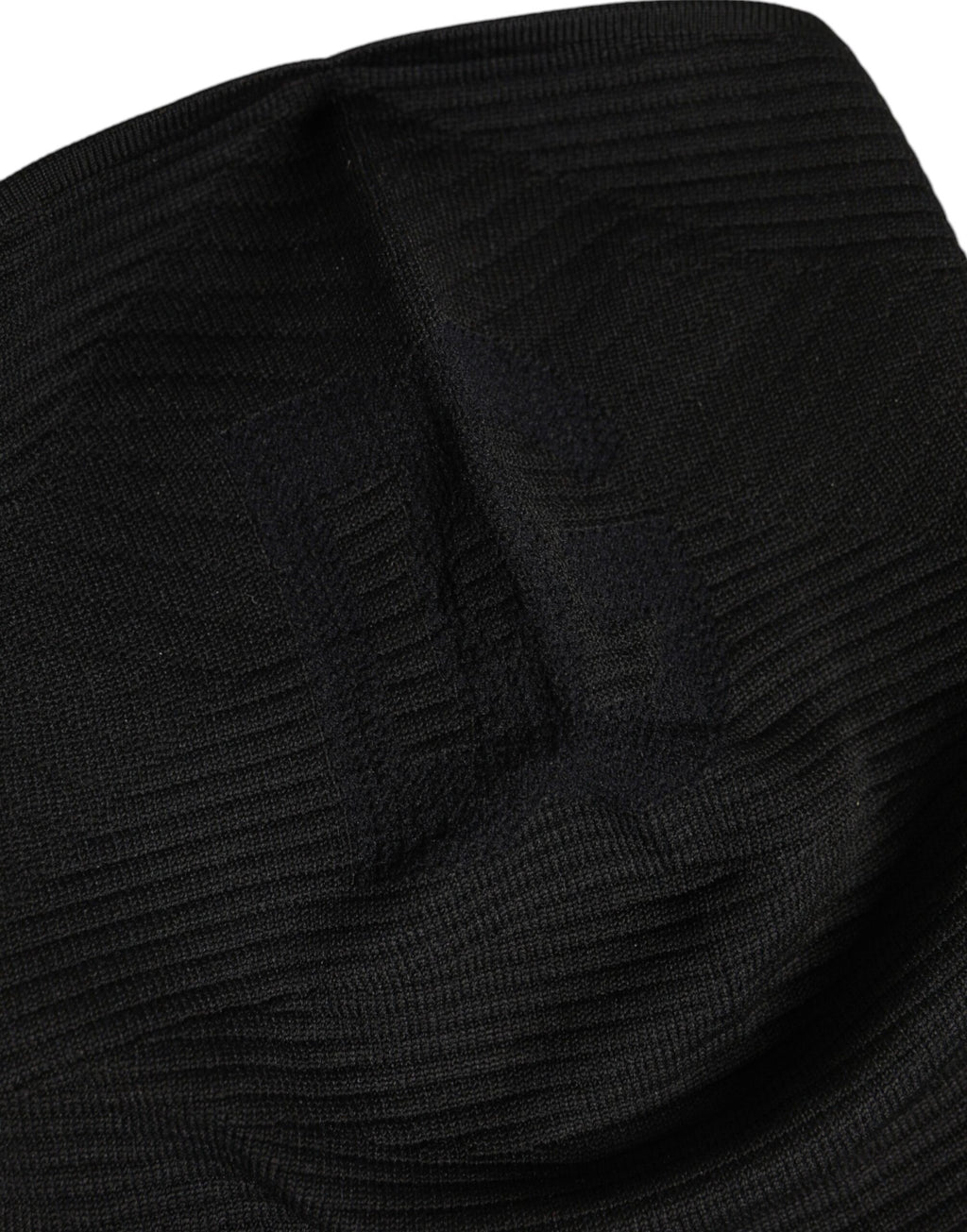 Dolce & Gabbana Schwarze Nylon-Strick-Skimaske Balaclava