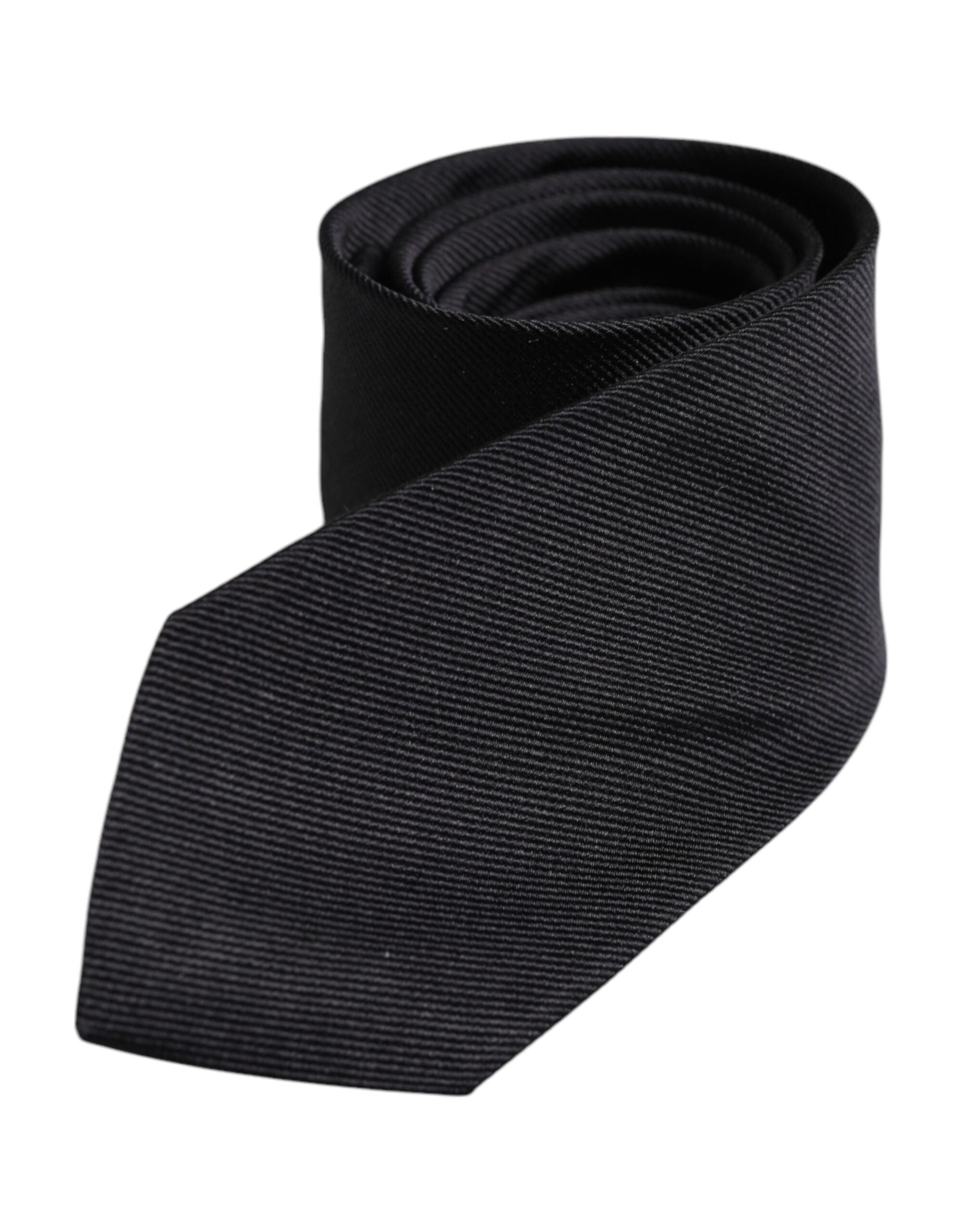 Dolce & Gabbana Schwarze Seidenkrawatte, verstellbar