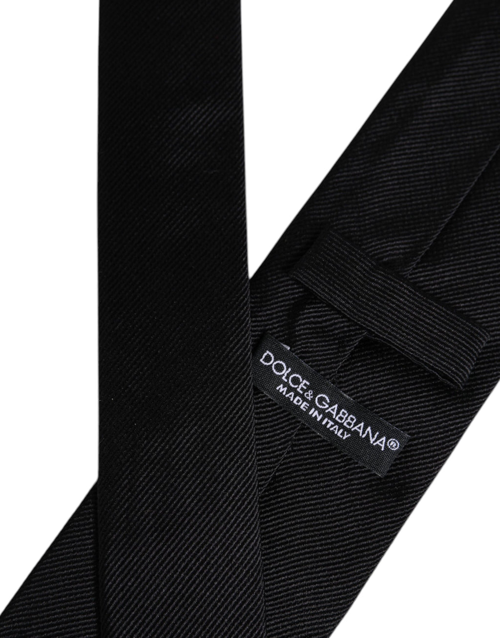 Dolce & Gabbana Schwarze Seidenkrawatte, verstellbar