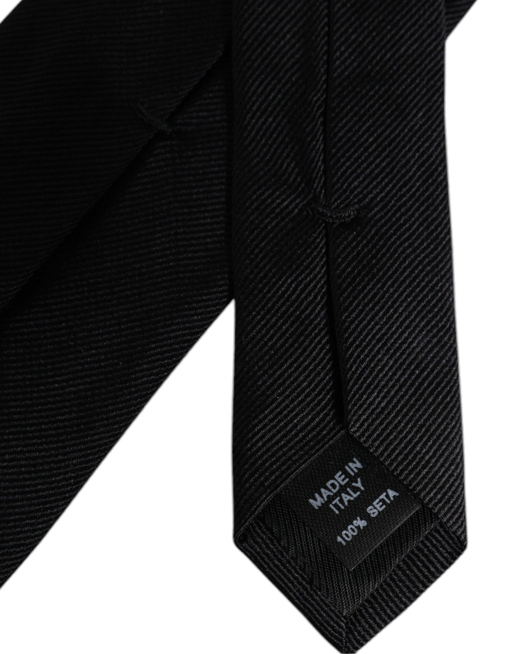 Dolce & Gabbana Schwarze Seidenkrawatte, verstellbar