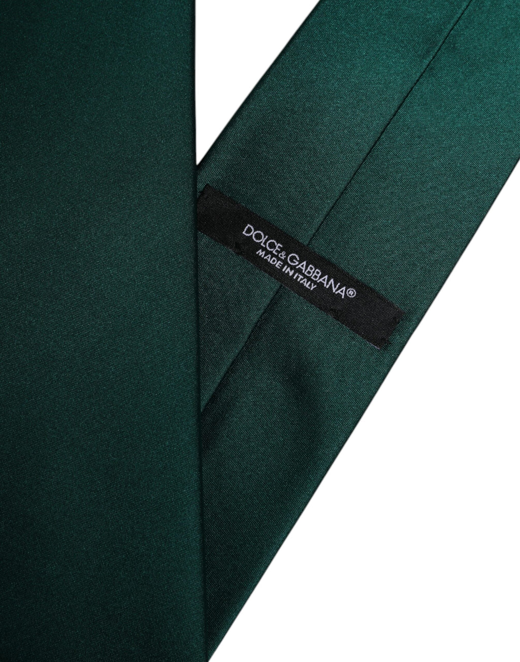 Dolce & Gabbana Grüne Krawatte aus Baumwolle, verstellbar