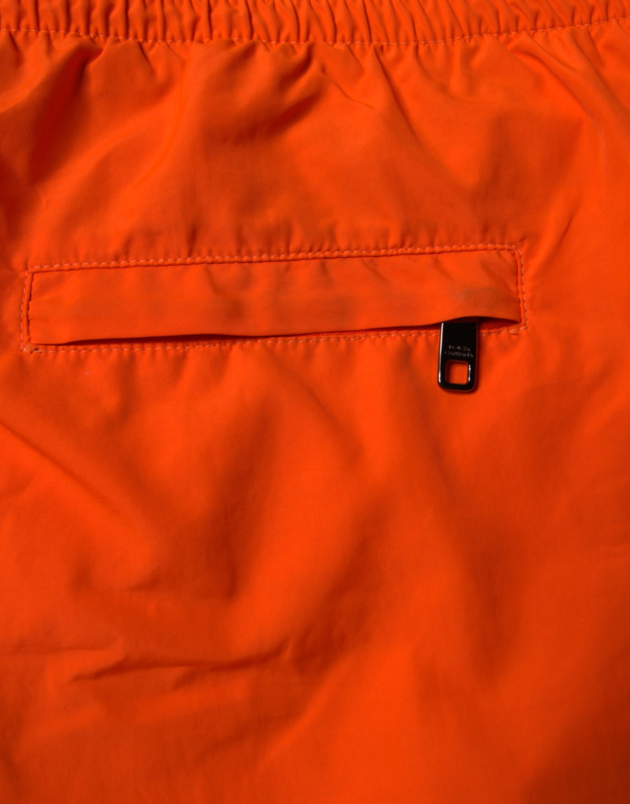 Dolce & Gabbana Orange Polyester Strandbekleidung Shorts 2Pc Bademode