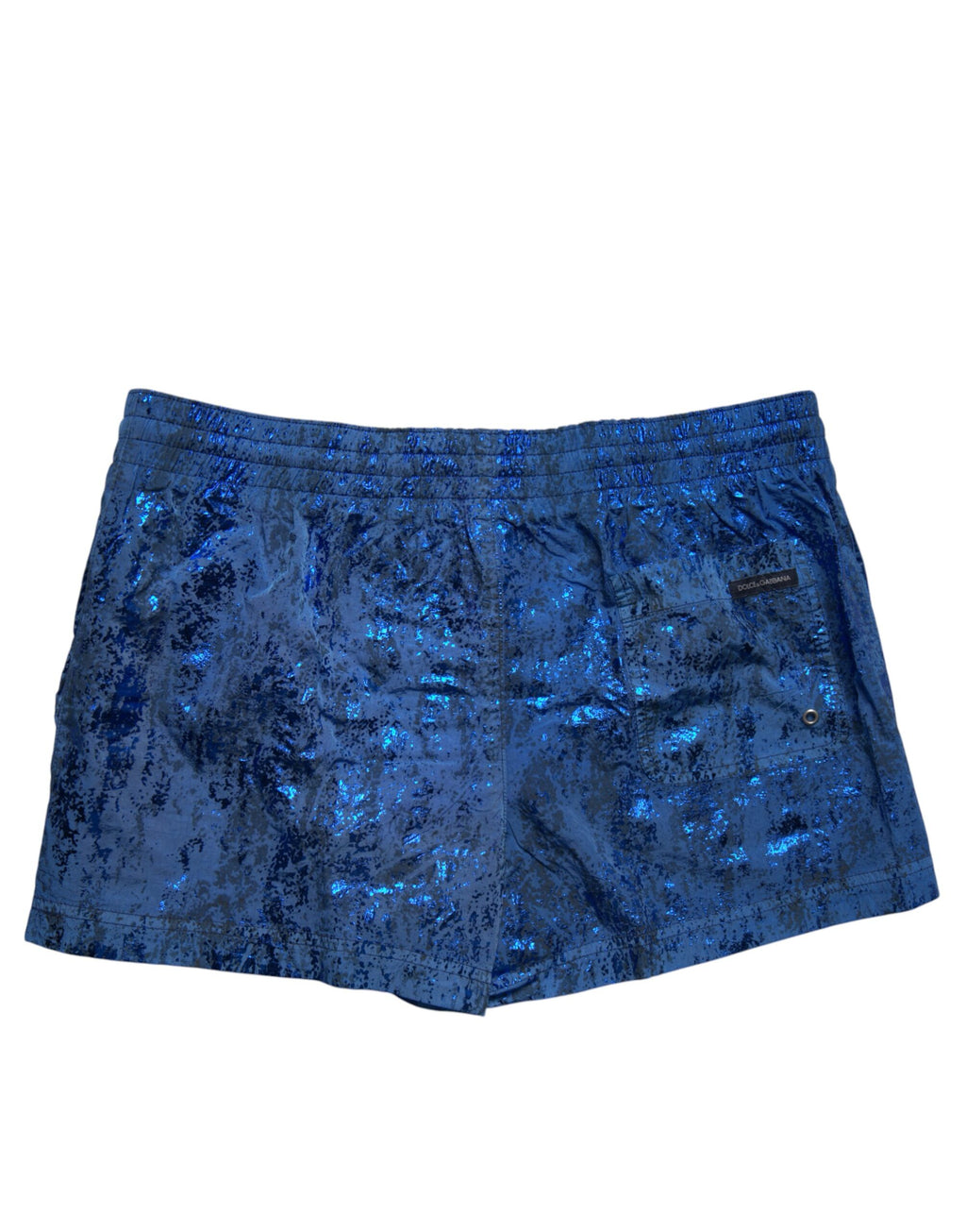 Dolce & Gabbana Blaue Nylon Beachwear Badeshorts 2Pc Bademode