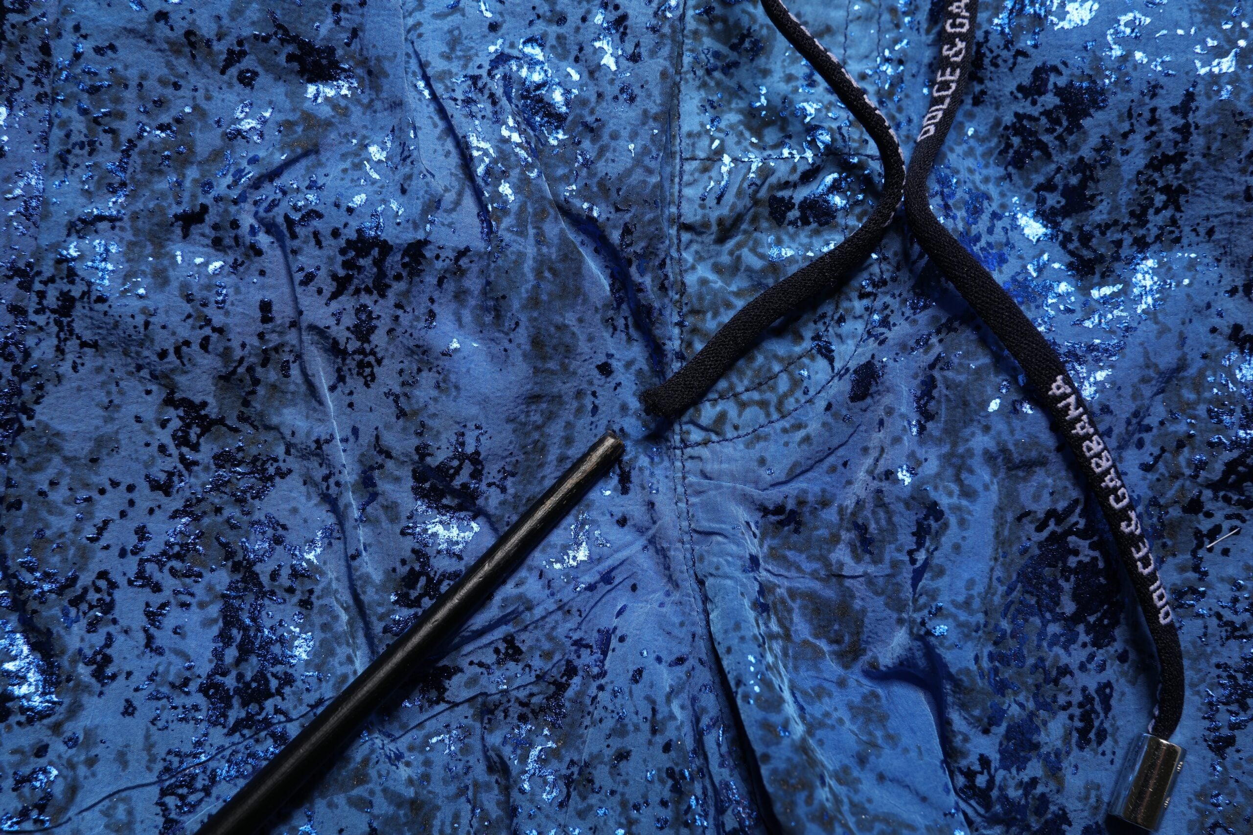 Dolce & Gabbana Blaue Nylon Beachwear Badeshorts 2Pc Bademode