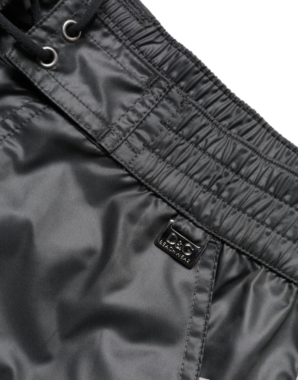 Dolce & Gabbana Graue Polyester Strandbekleidung Badeshorts Bademode