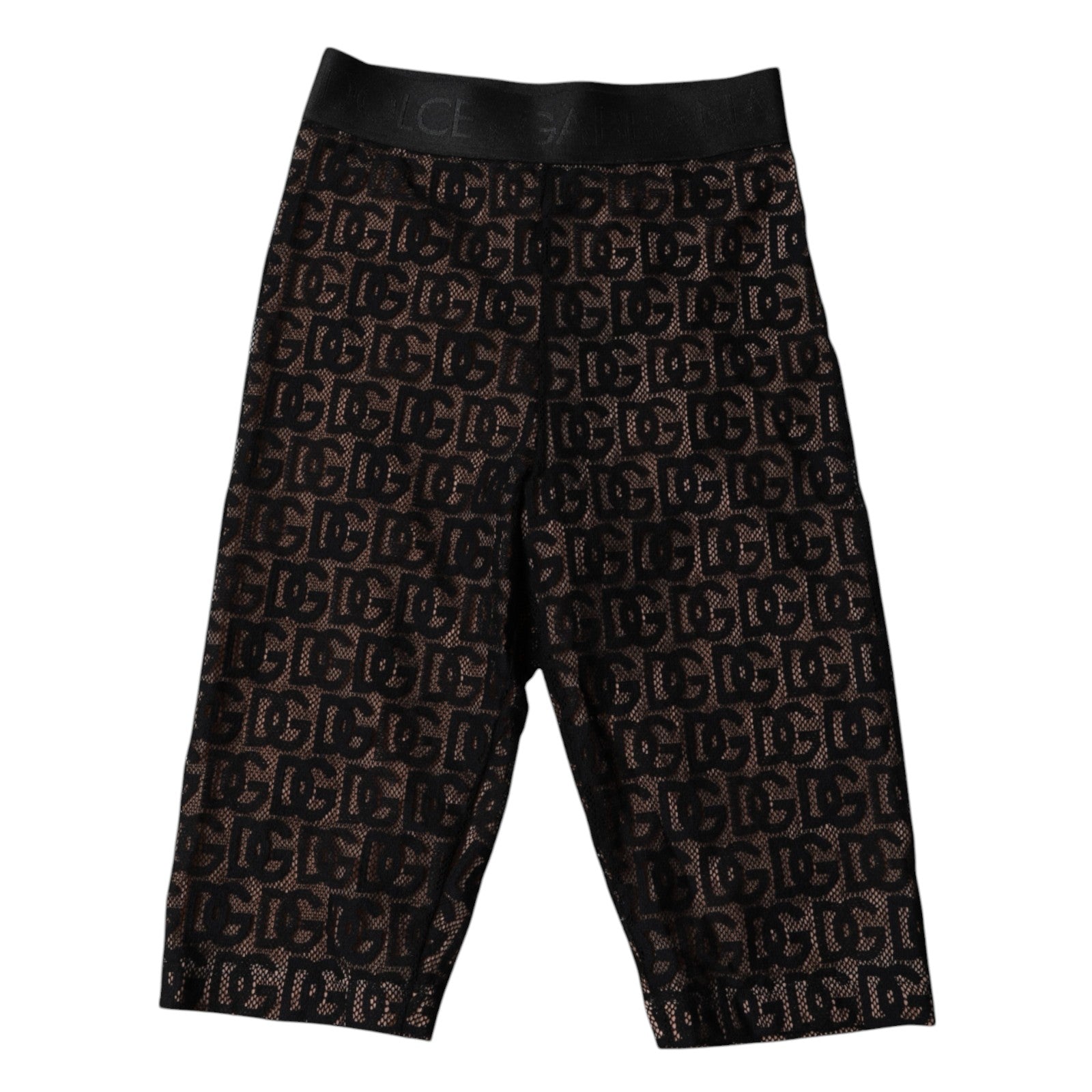 Dolce & Gabbana Schwarze Logo-Monogramm-Kurzstrumpfhose Unterwäsche
