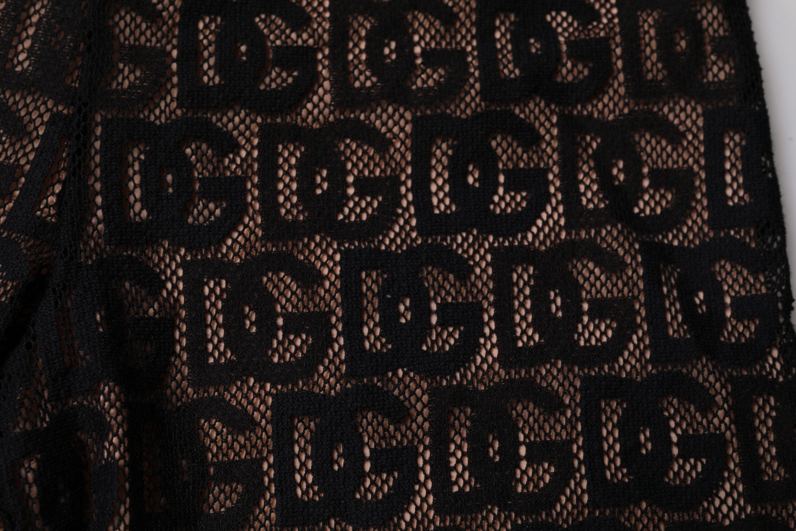 Dolce & Gabbana Schwarze Logo-Monogramm-Kurzstrumpfhose Unterwäsche