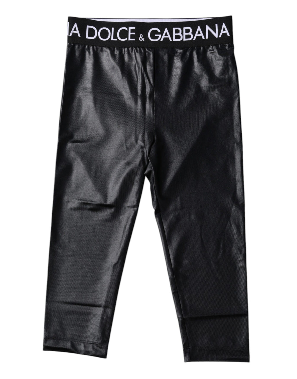 Dolce & Gabbana Schwarze Logo-Nylon-Kurzstrumpfhose Hose Unterwäsche