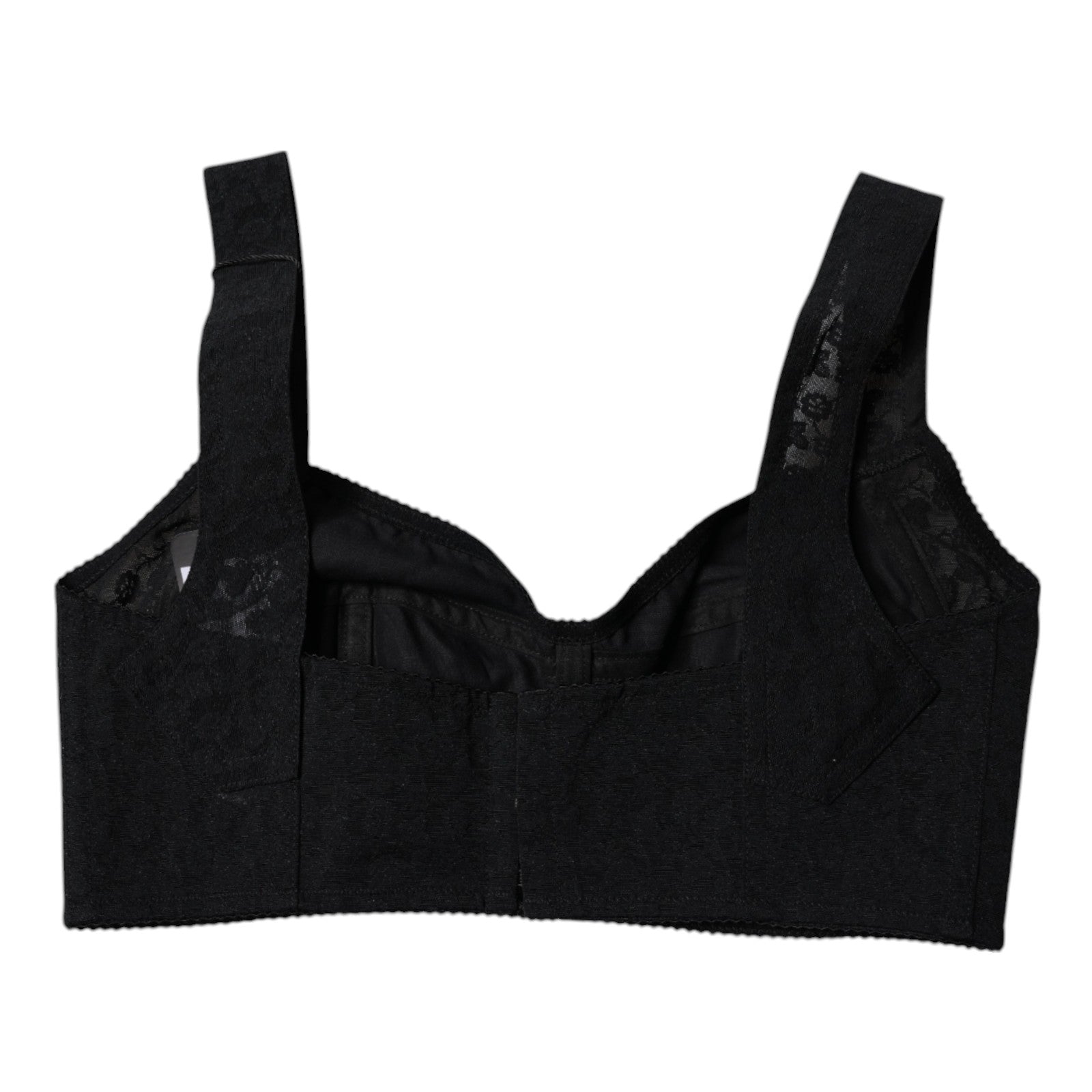 Dolce & Gabbana Schwarzer Nylon Balconcino Büstenhalter Unterwäsche