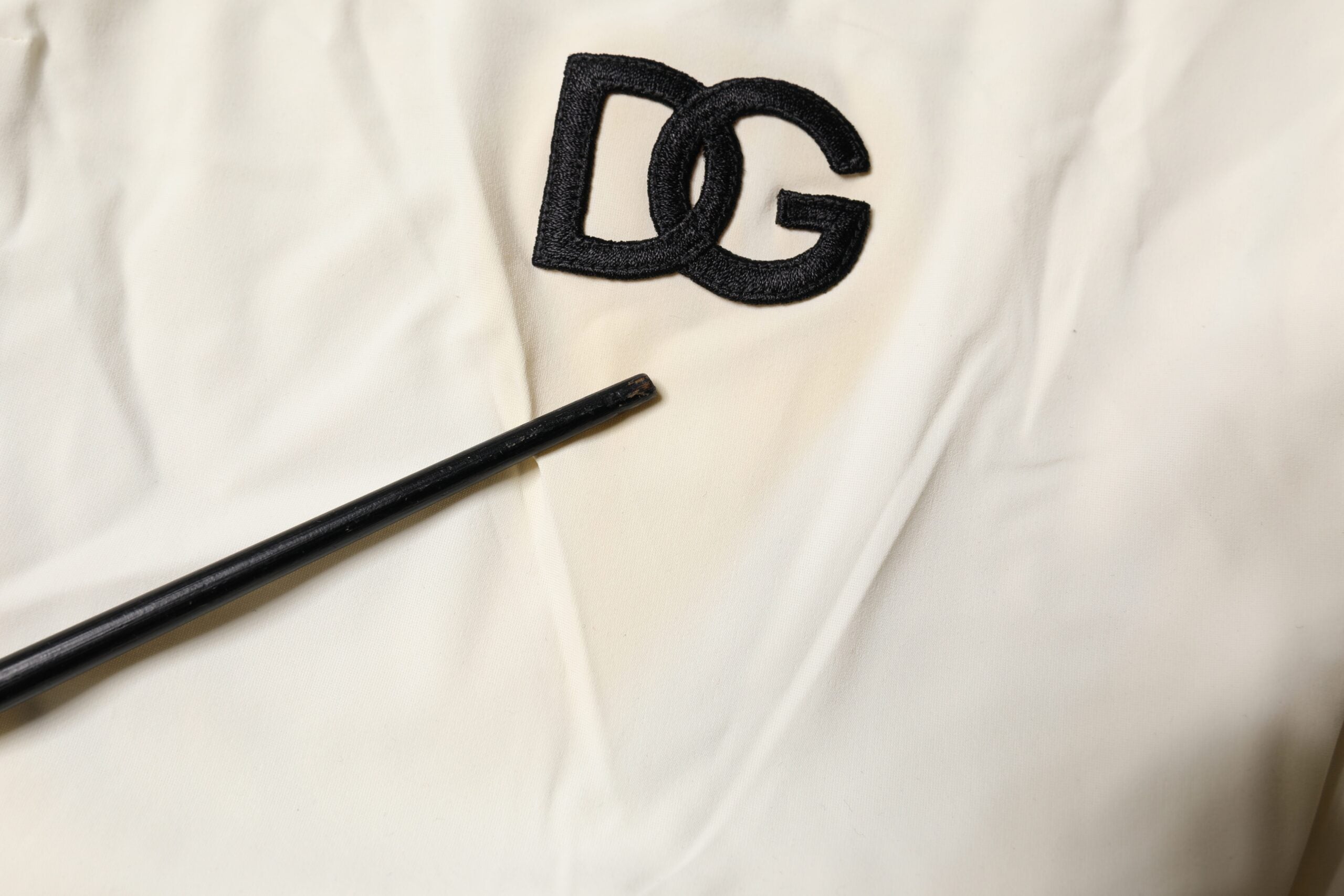 Dolce & Gabbana Weiß Schwarz Logo Einteiler Bademode Badebekleidung