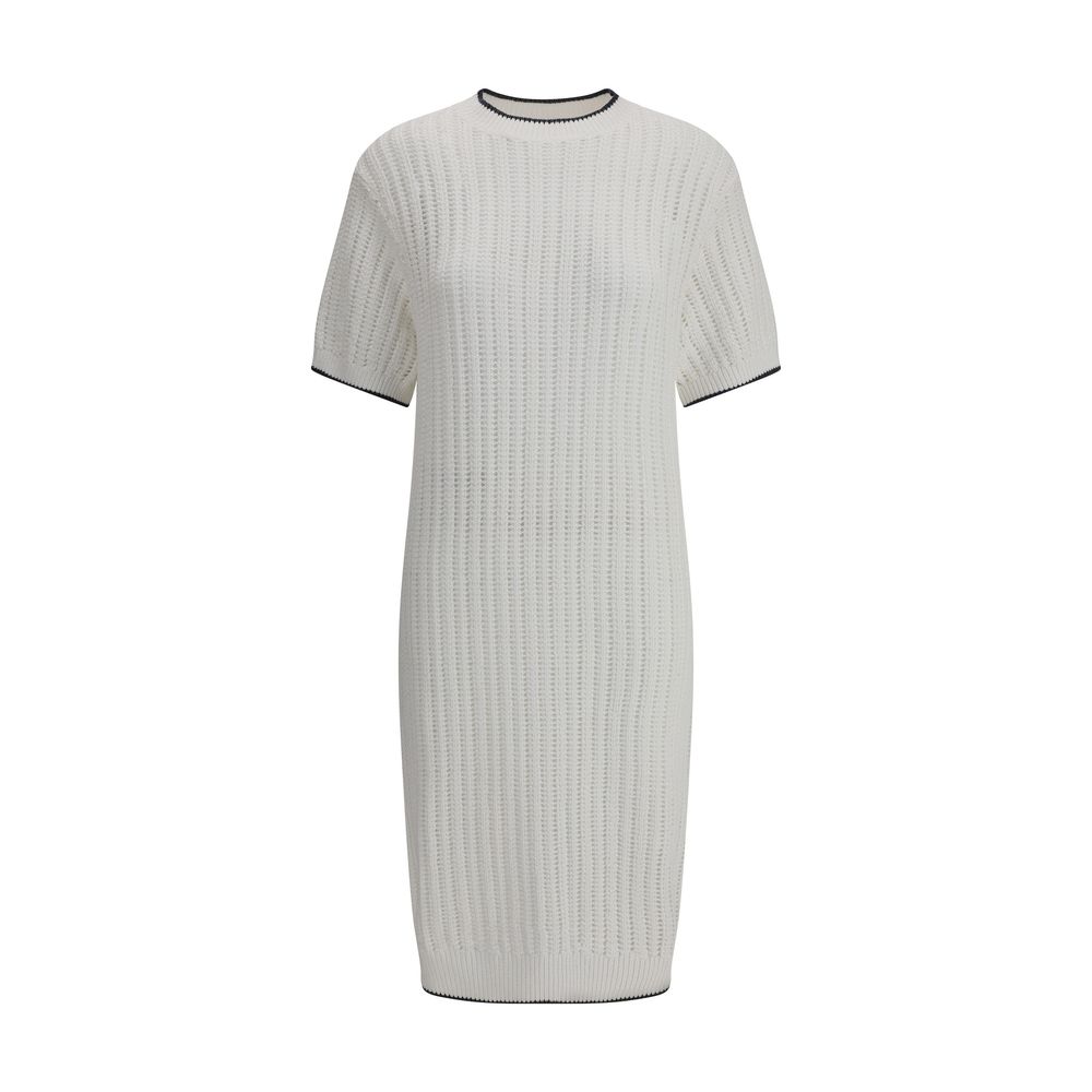 Brunello Cucinelli Gestricktes Midikleid