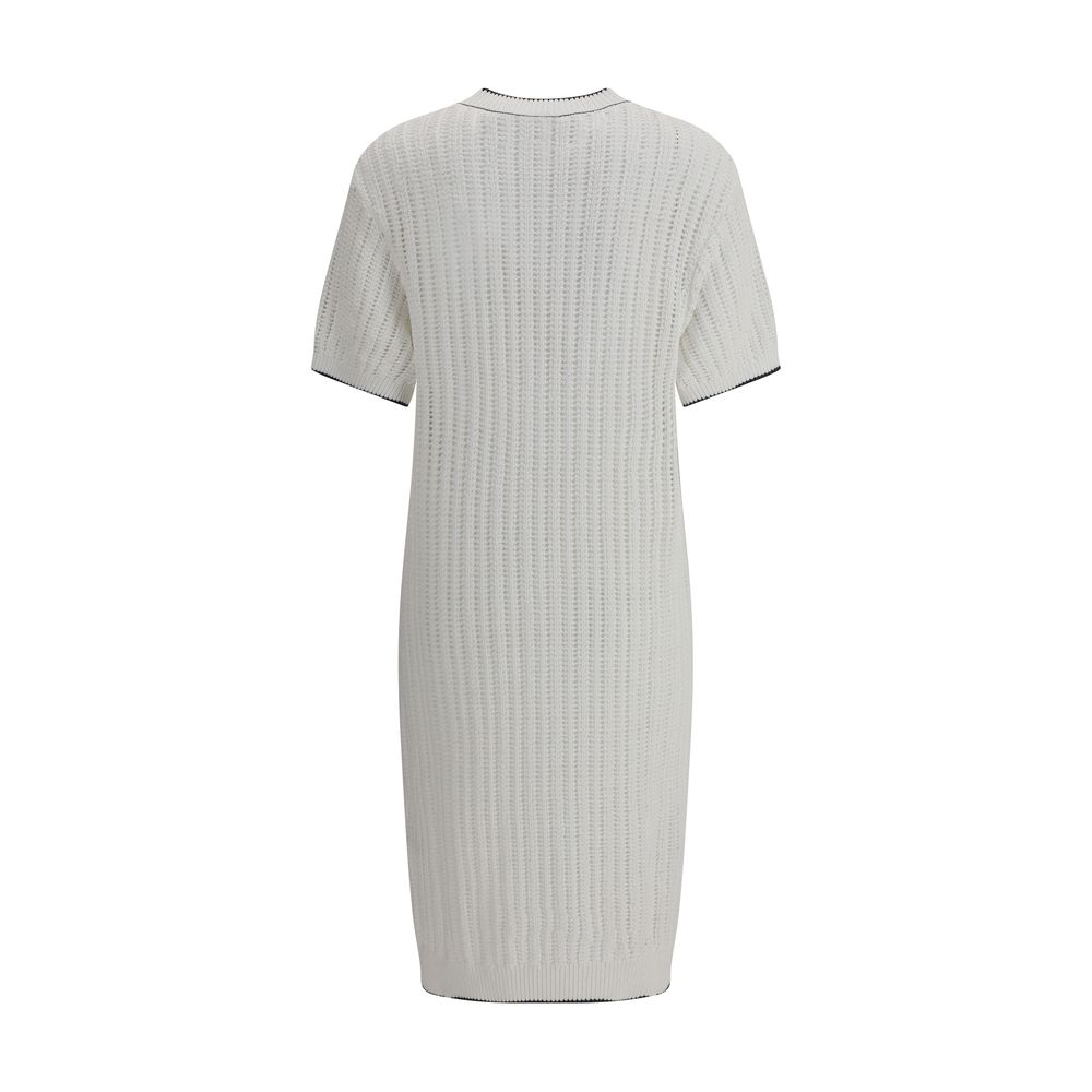 Brunello Cucinelli Gestricktes Midikleid
