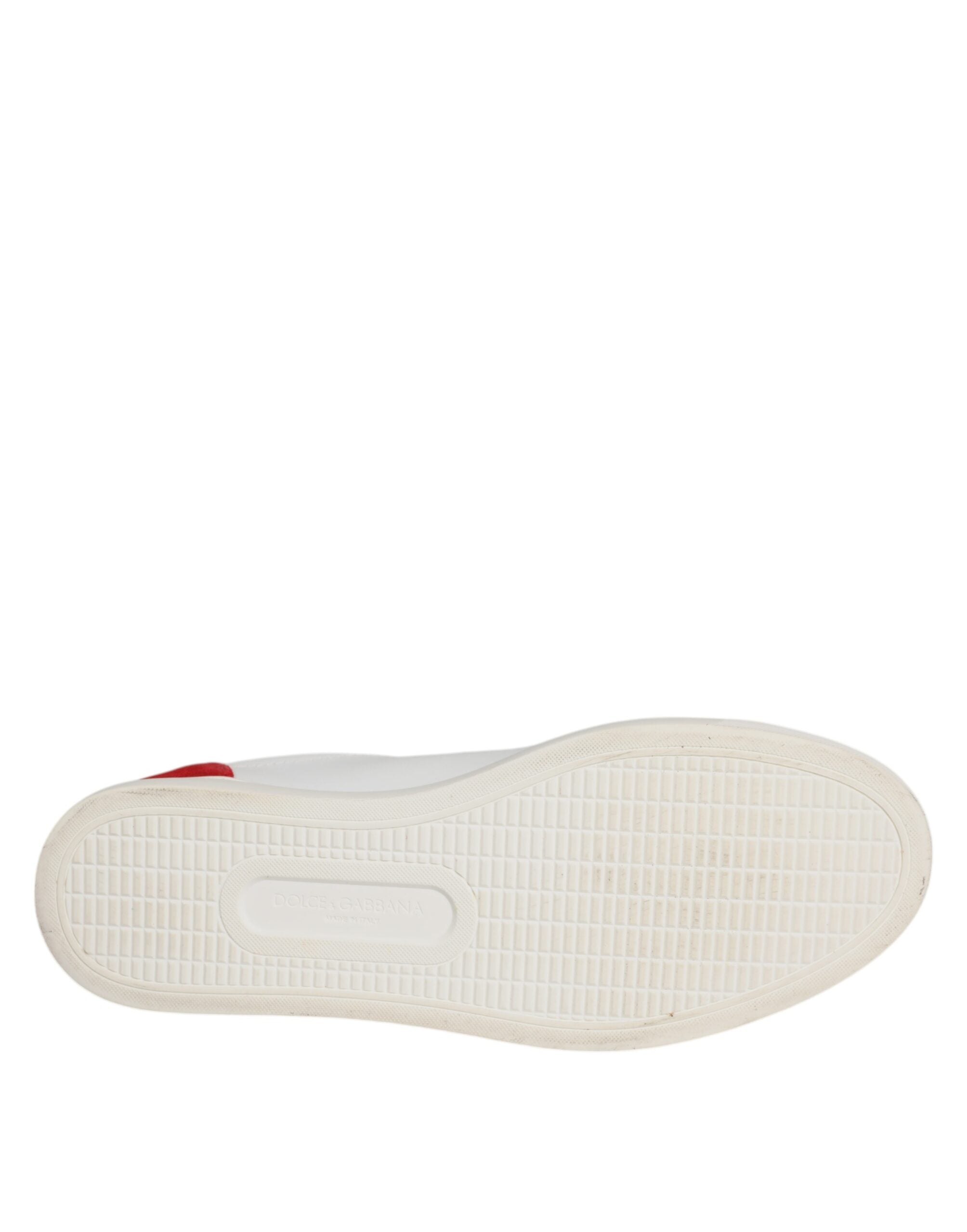 Dolce & Gabbana Weiß Wildleder Leder Low Top Turnschuhe Schuhe