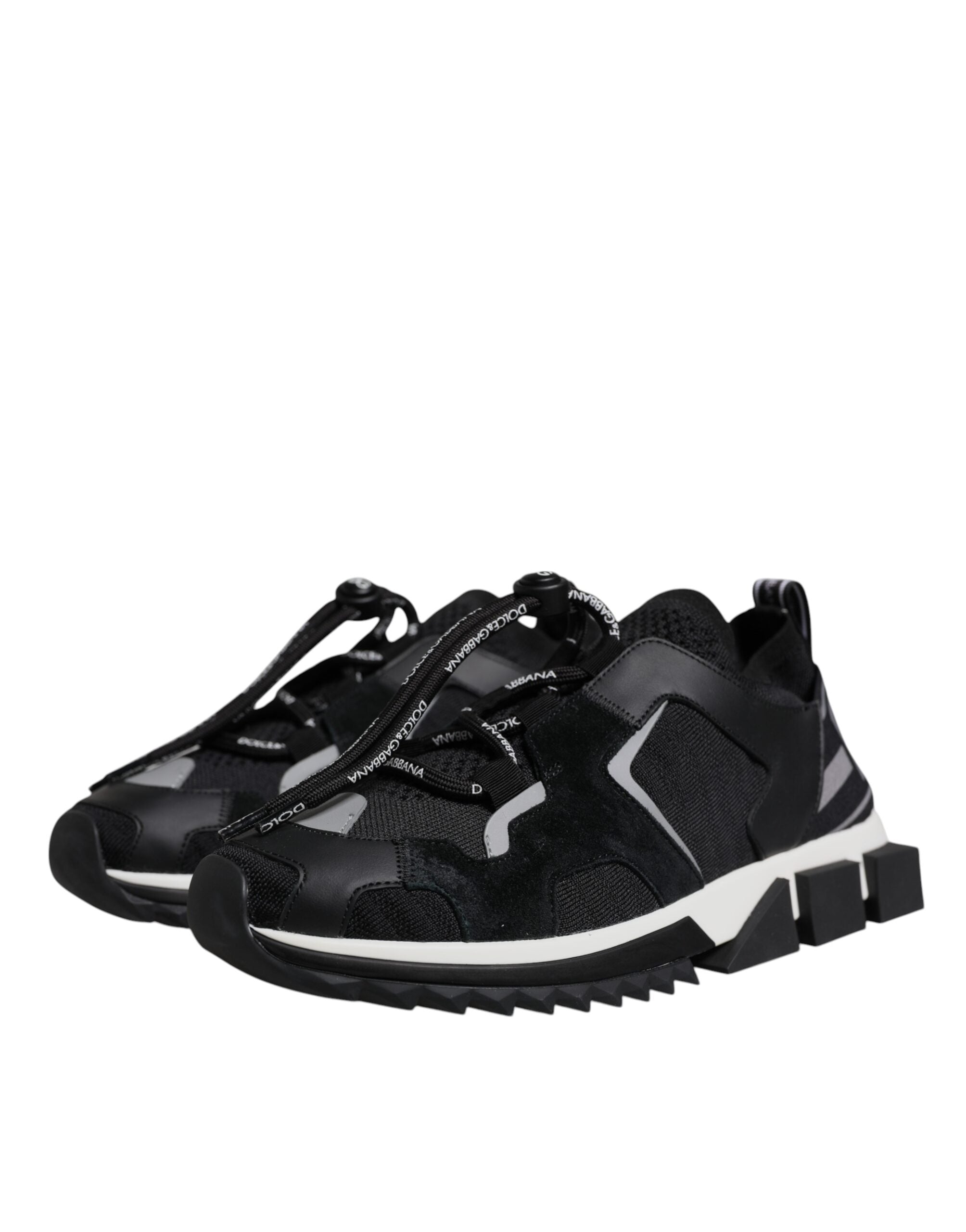 Dolce & Gabbana Schwarz Mesh Sorrento Trekking Turnschuhe Schuhe