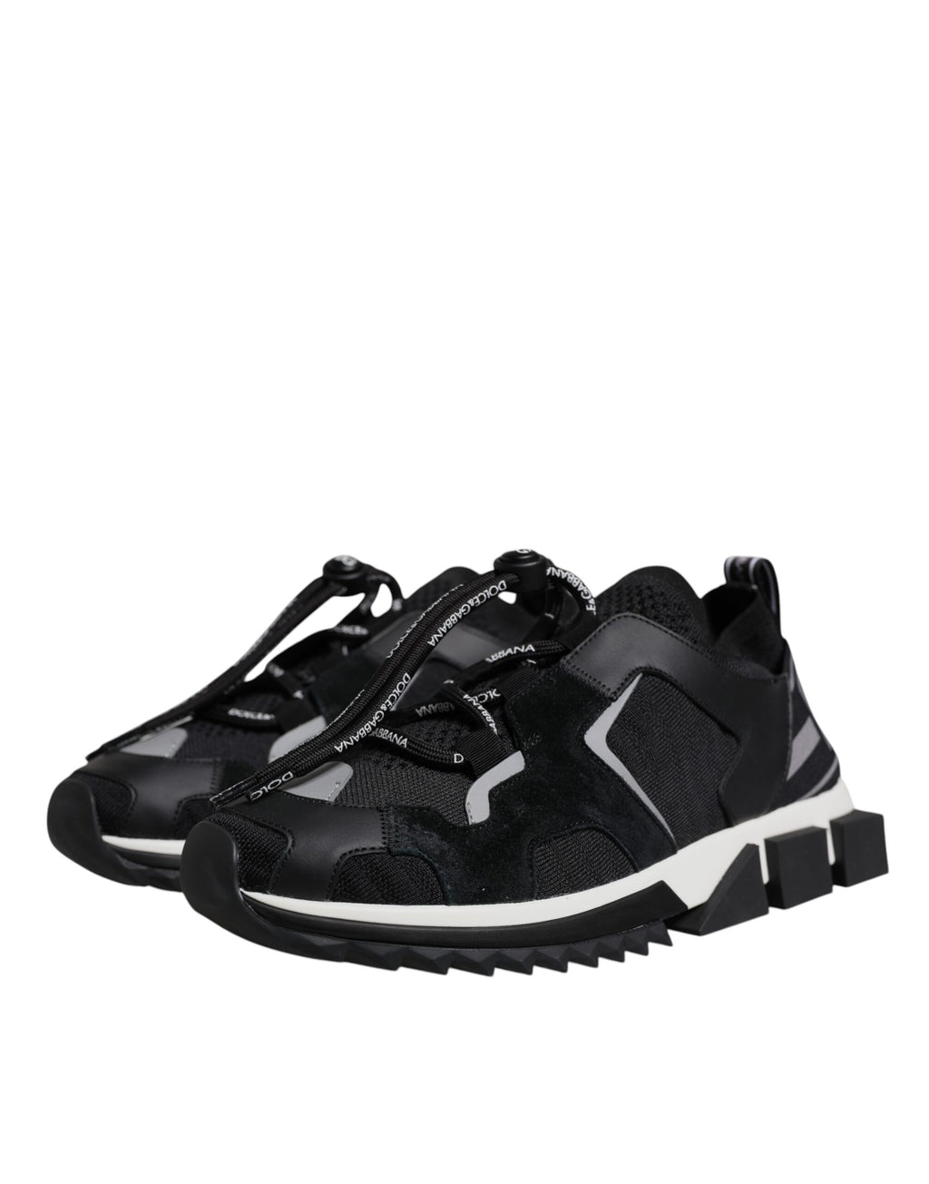 Dolce & Gabbana Schwarz Mesh Sorrento Trekking Turnschuhe Schuhe