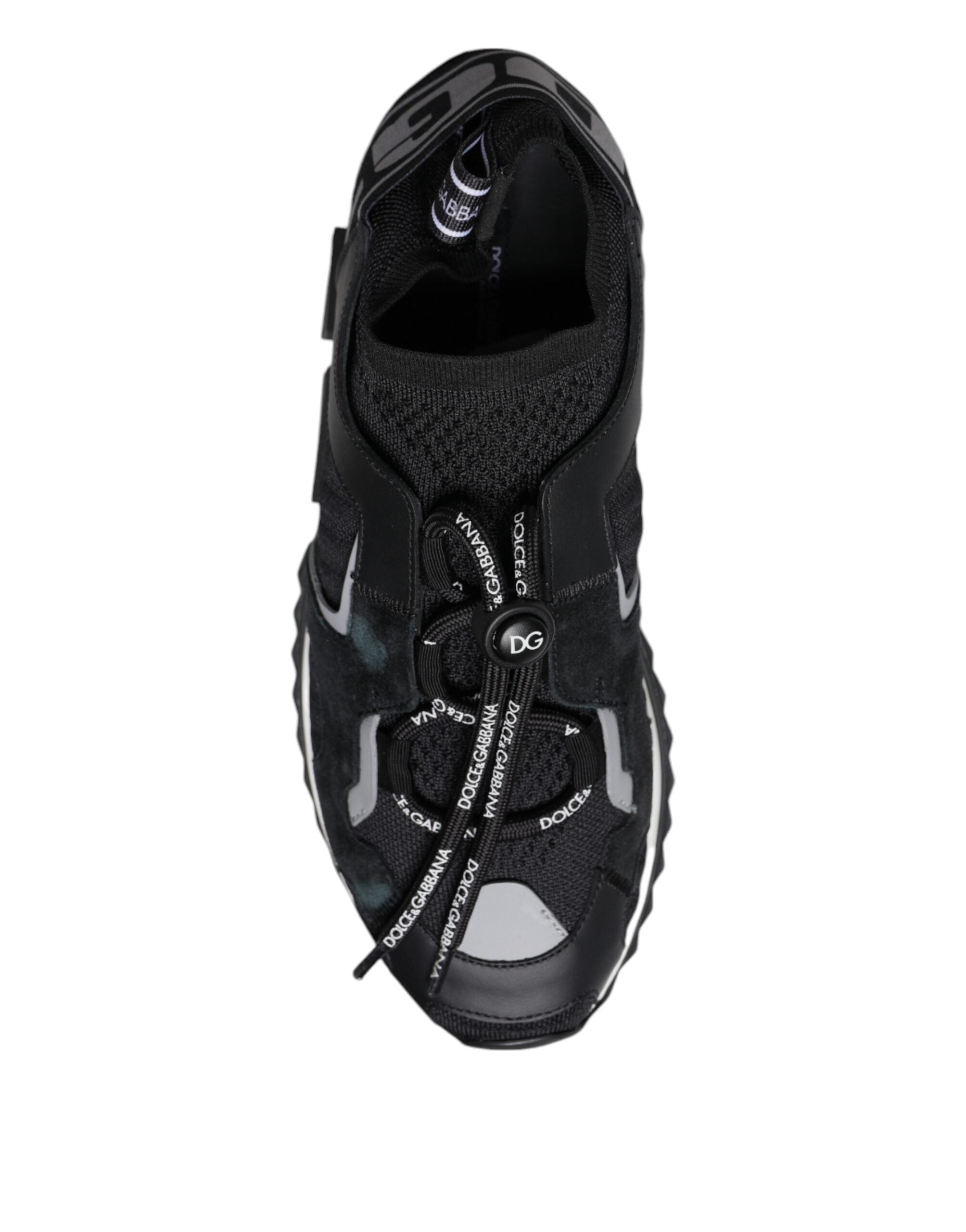 Dolce & Gabbana Schwarz Mesh Sorrento Trekking Turnschuhe Schuhe