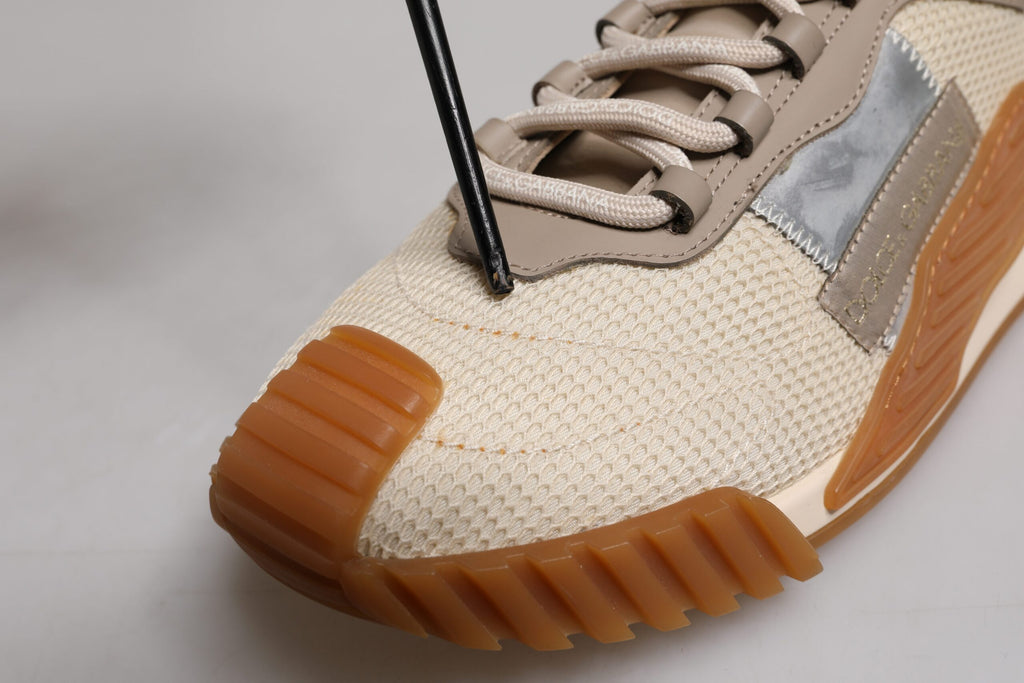 Dolce & Gabbana Multicolor Lace Up Low Top NS1 Turnschuhe Schuhe