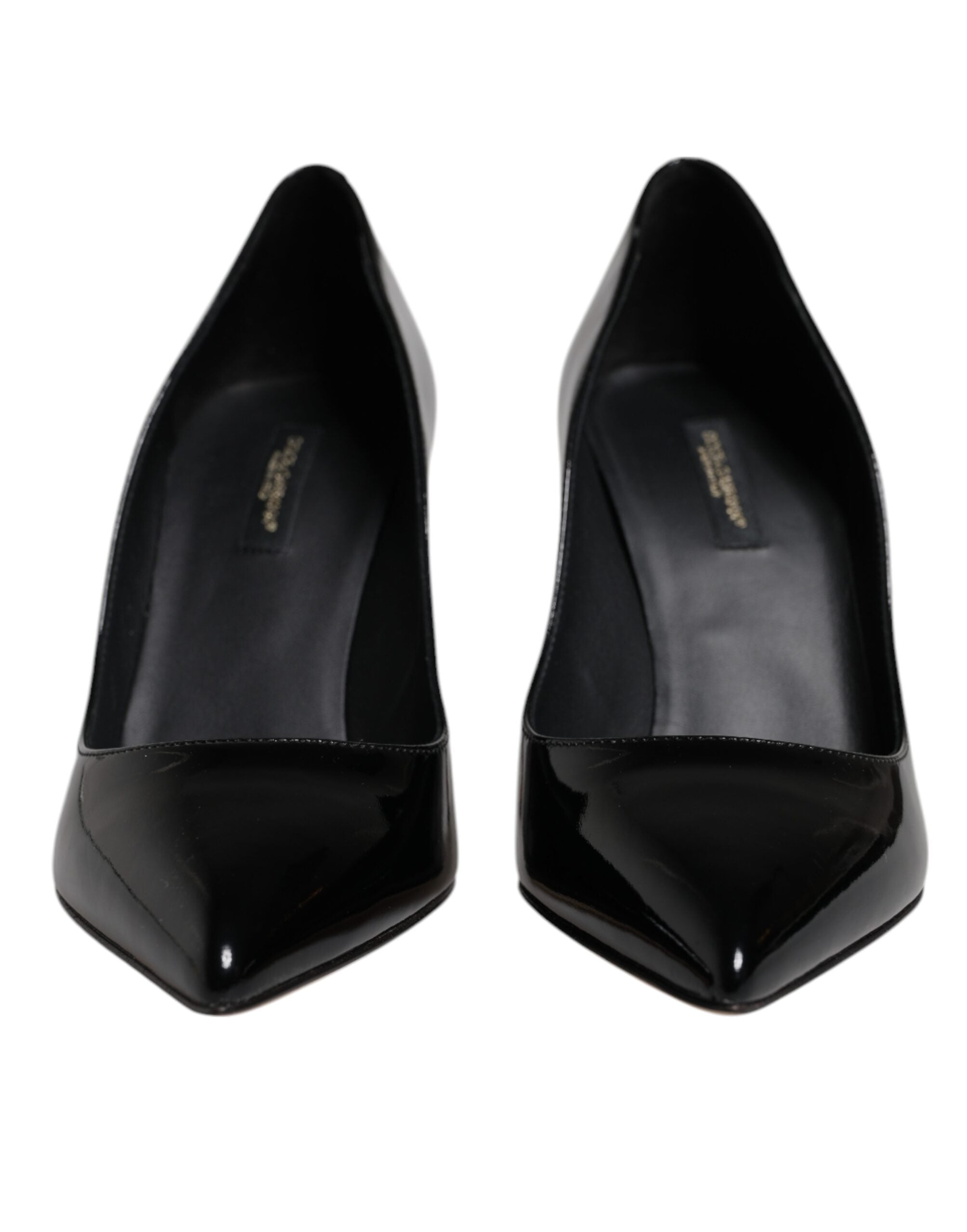 Dolce & Gabbana Schwarze Lackleder High Heels Pumps Schuhe