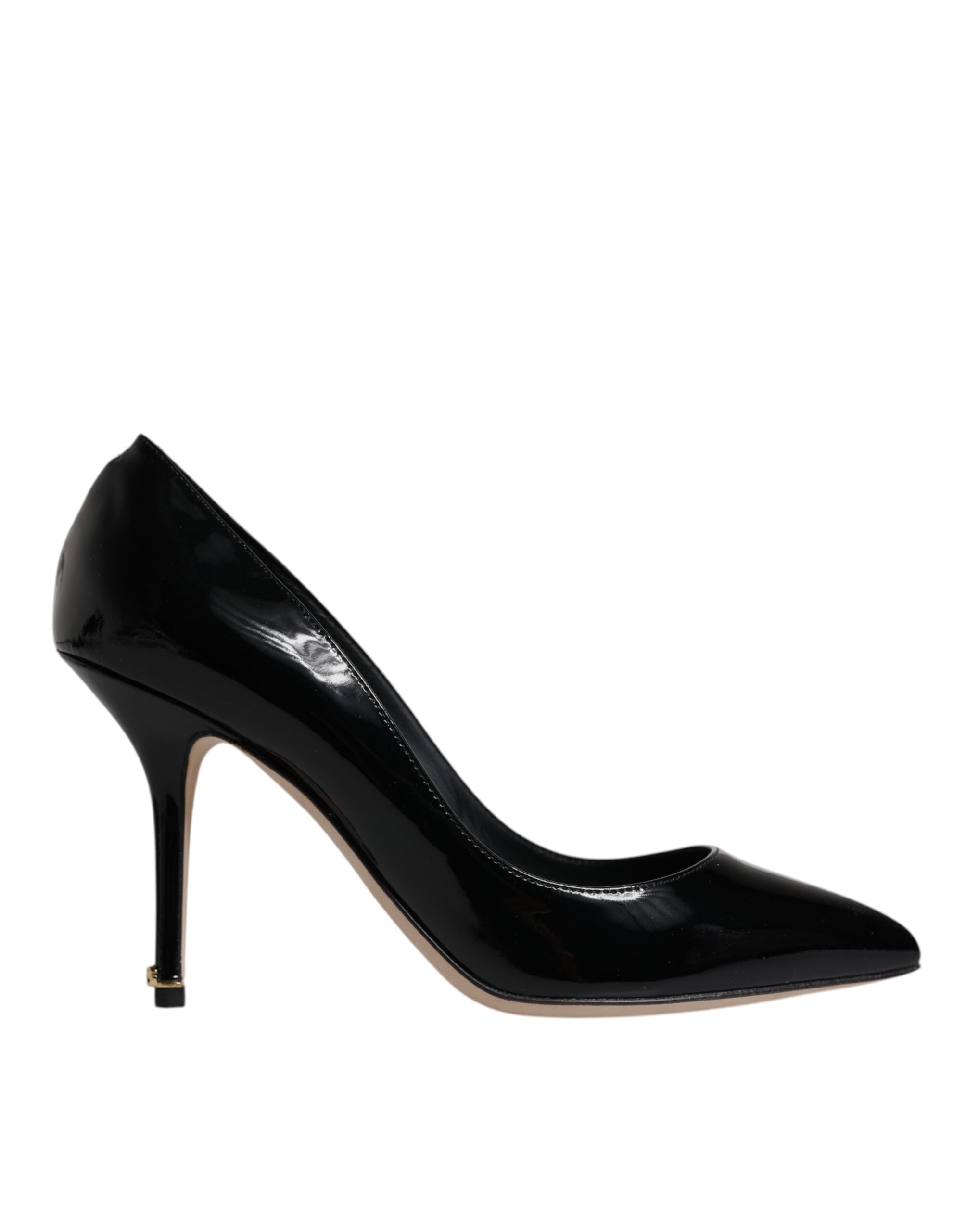 Dolce & Gabbana Schwarze Lackleder High Heels Pumps Schuhe