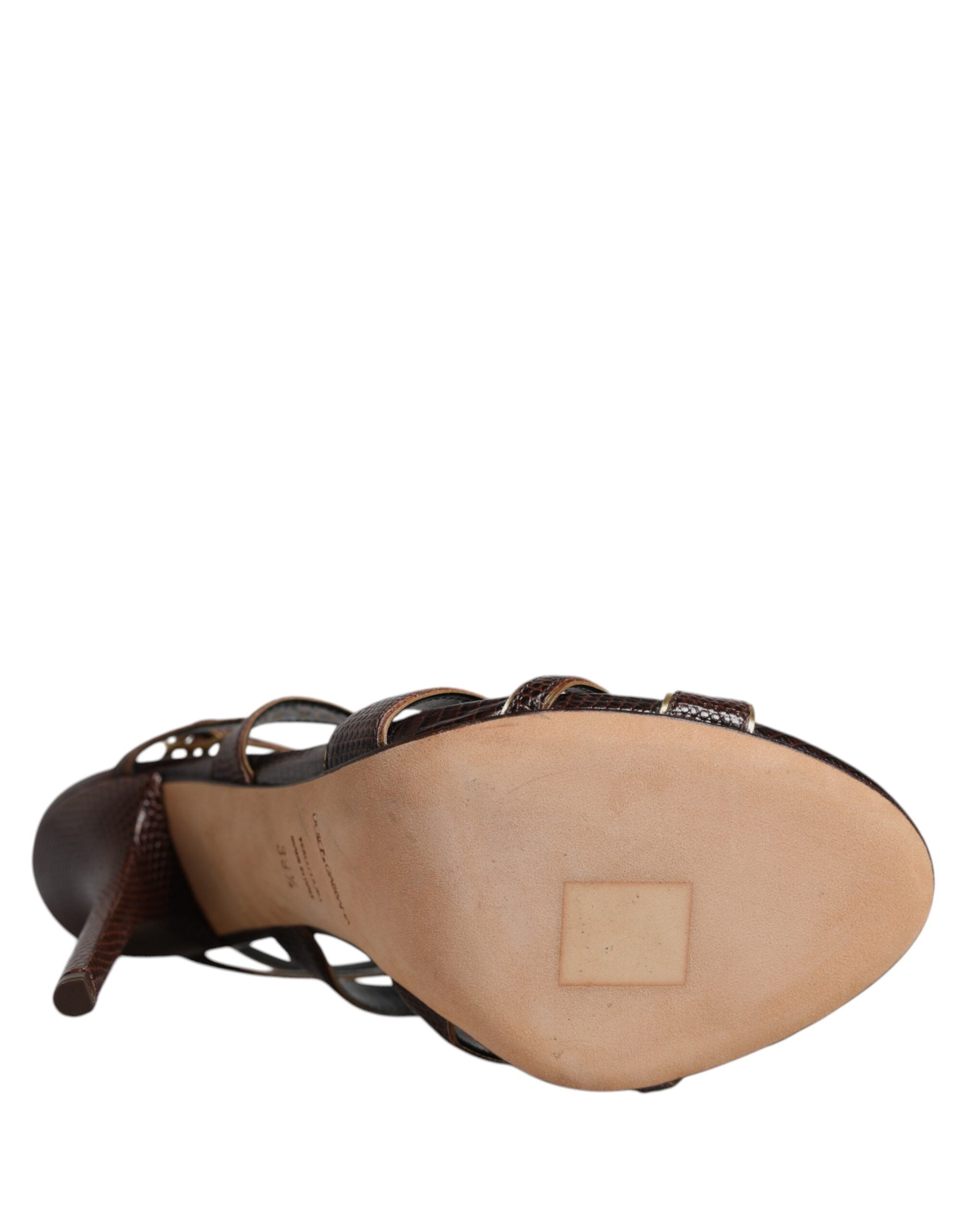 Dolce & Gabbana Bordeaux Knöchelriemen Heels Sandalen Schuhe