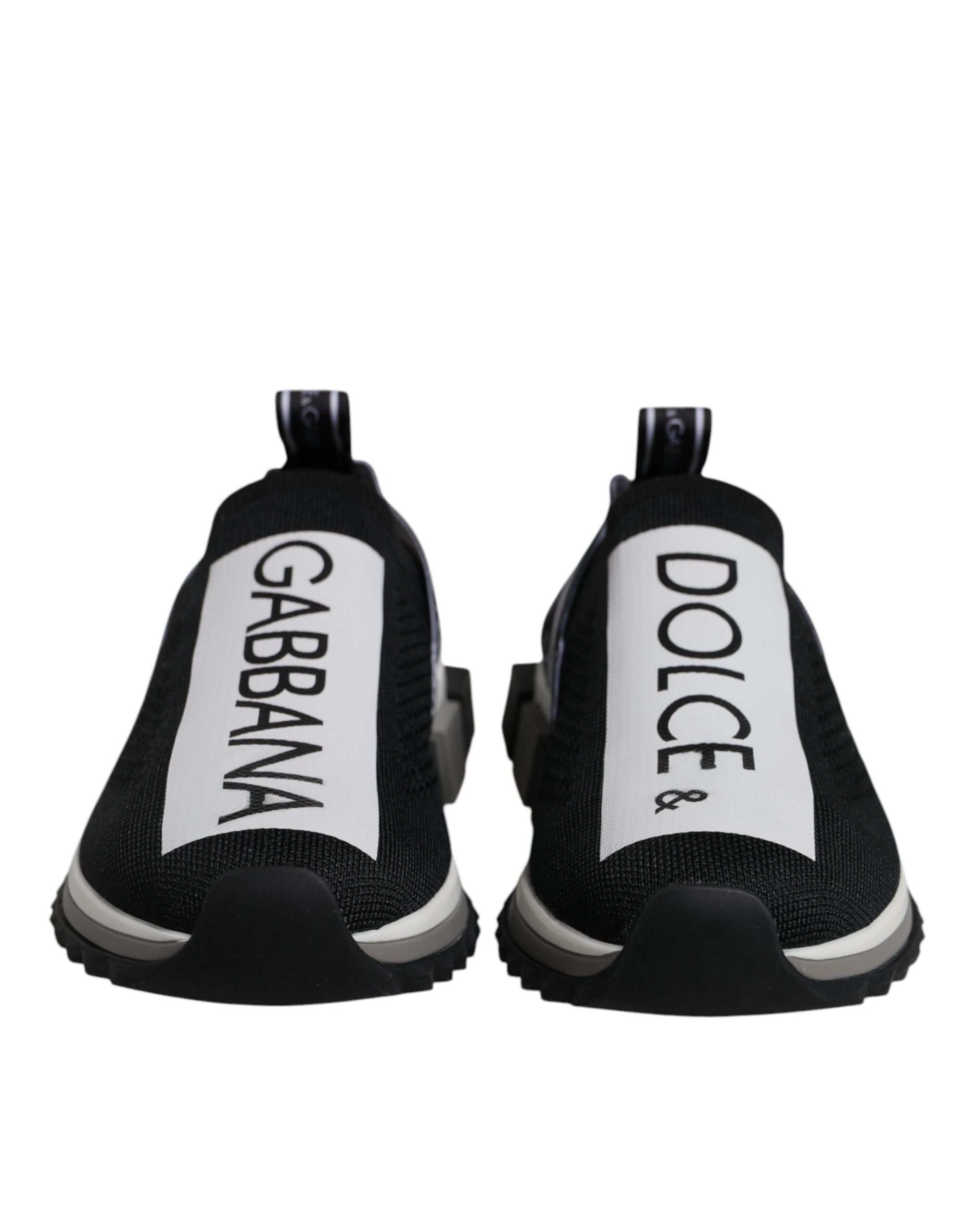 Dolce & Gabbana Schwarz Weiß Slip On Sorrento Sneakers Schuhe