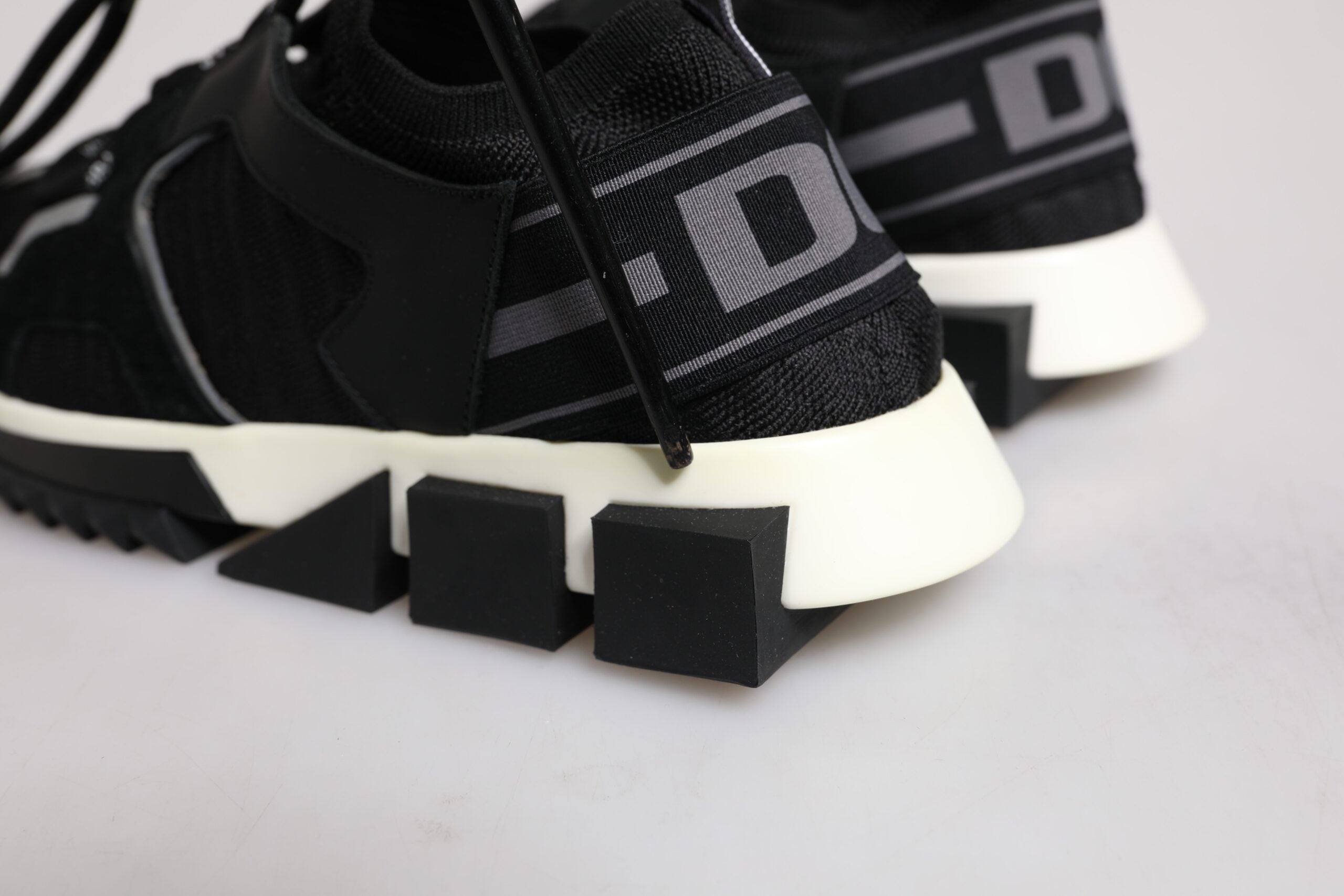 Dolce & Gabbana Schwarz Mesh Sorrento Trekking Turnschuhe Schuhe