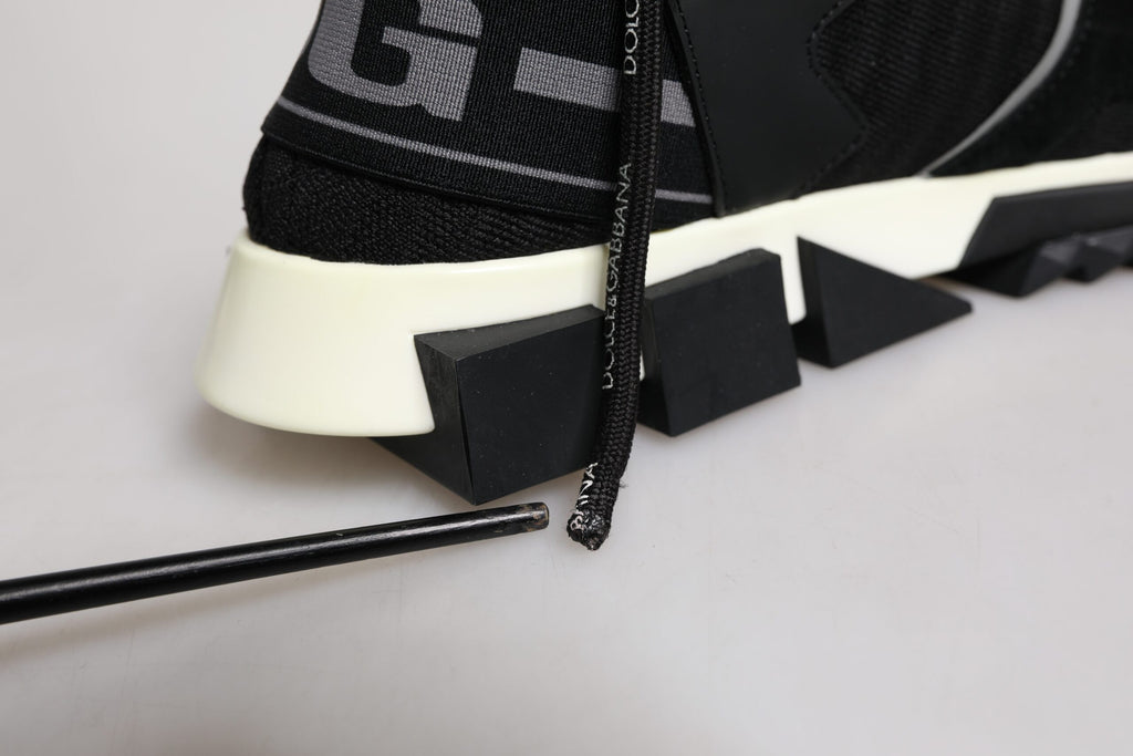 Dolce & Gabbana Schwarz Mesh Sorrento Trekking Turnschuhe Schuhe