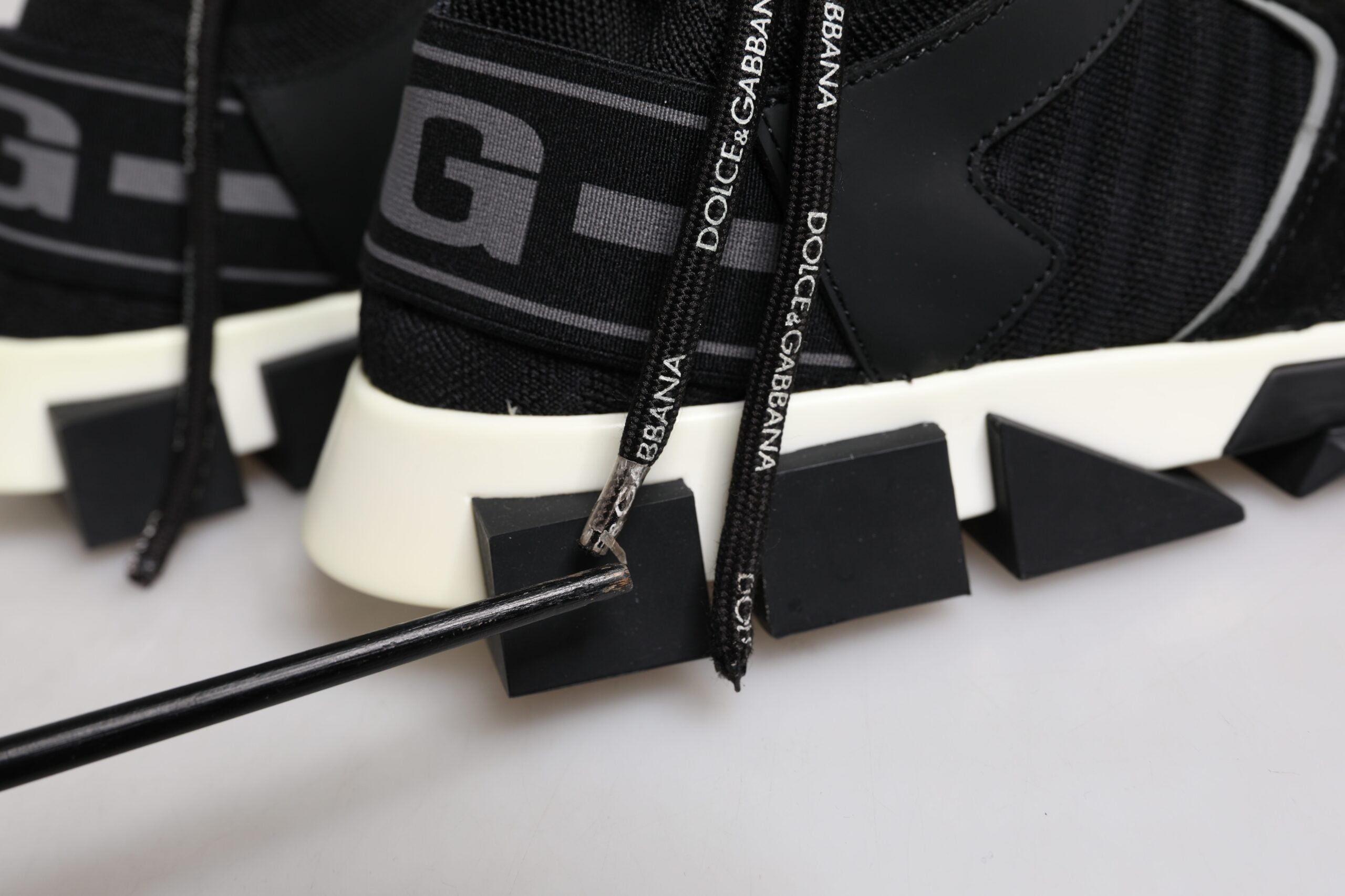 Dolce & Gabbana Schwarz Mesh Sorrento Trekking Turnschuhe Schuhe