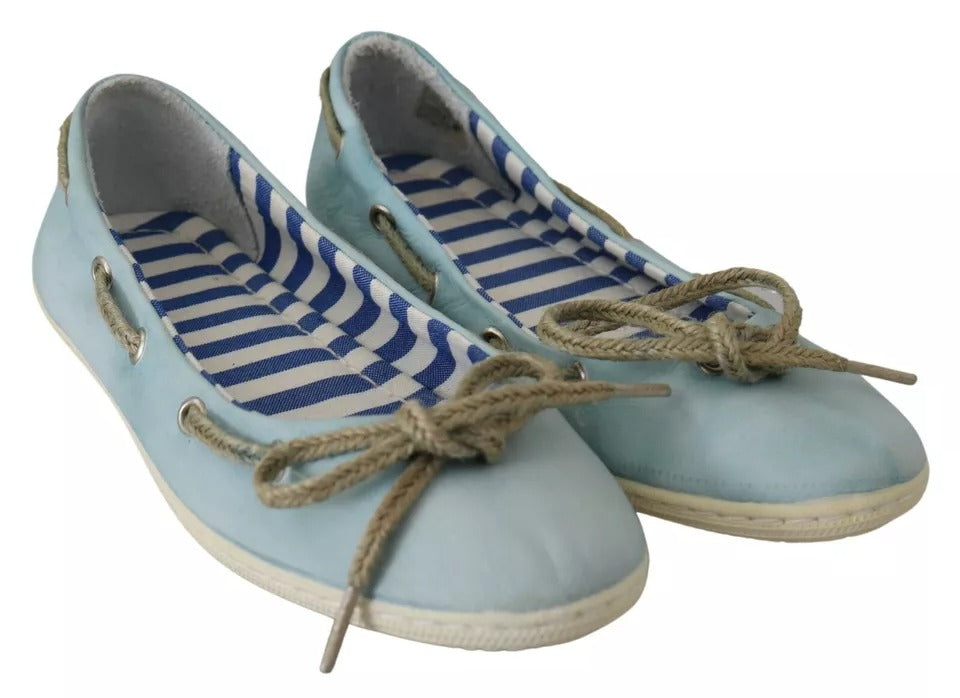 Pantofola D'Oro Minnesota Blaue Streifen Flache Slip-On Schuhe