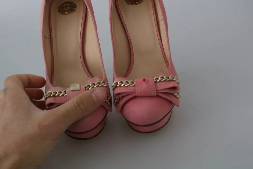 Elisabetta Franchi Rosa Schleife Stiletto Heel Pumps Schuhe