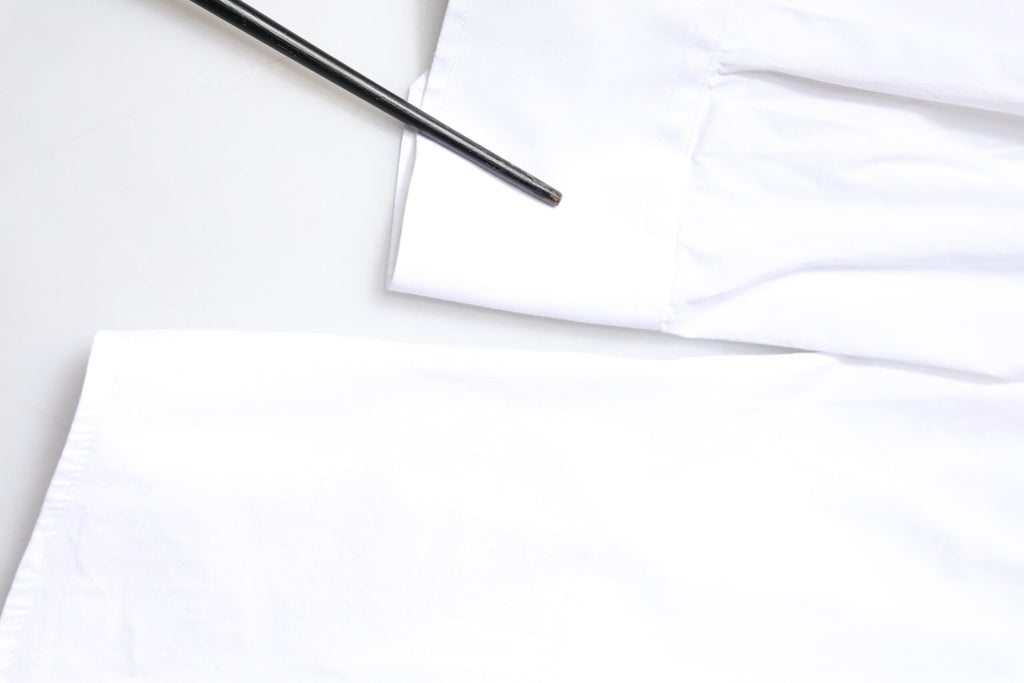 Dolce & Gabbana Weißes GOLD Baumwollhemd mit langen Ärmeln für Männer