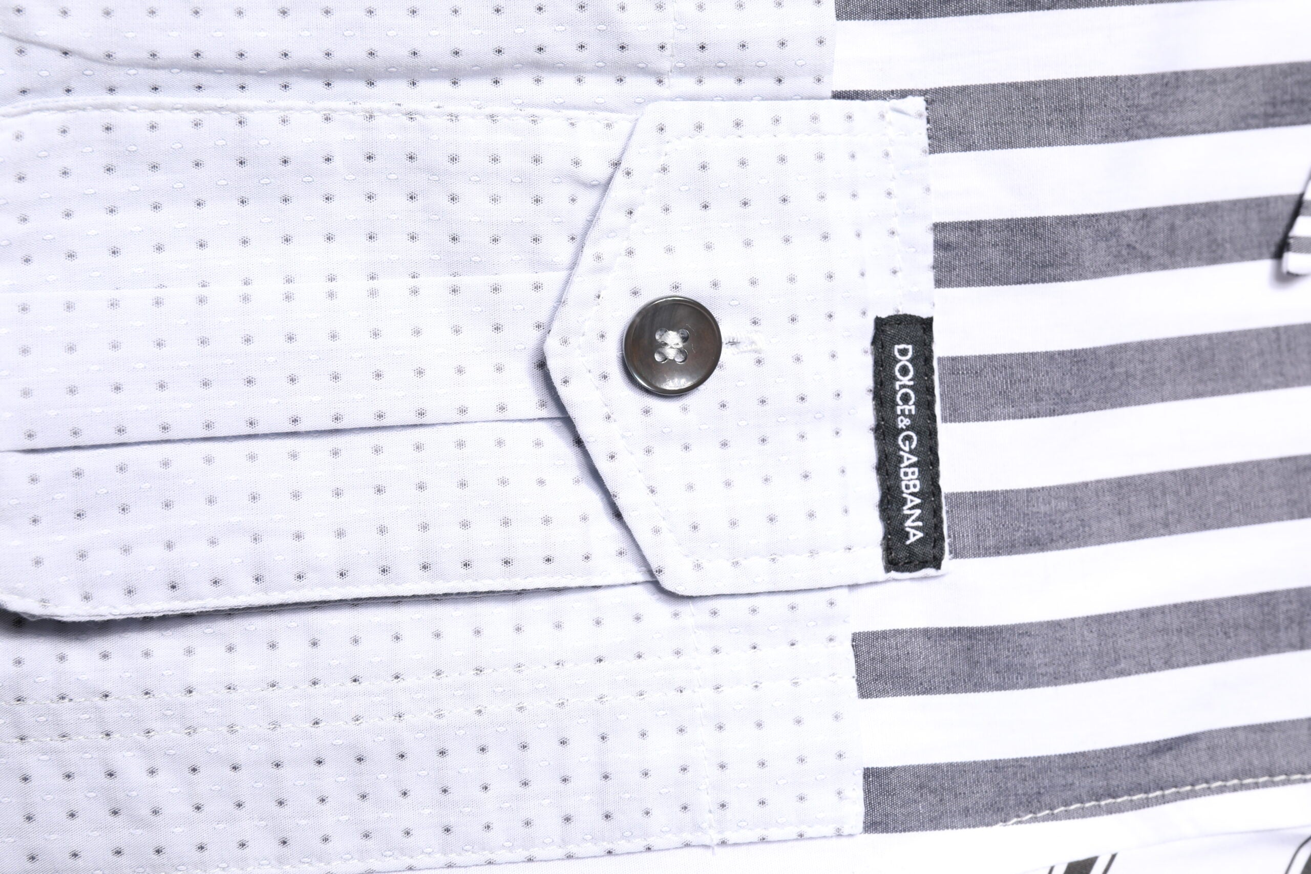 Dolce & Gabbana Mehrfarbig gestreiftes Button Down Freizeithemd