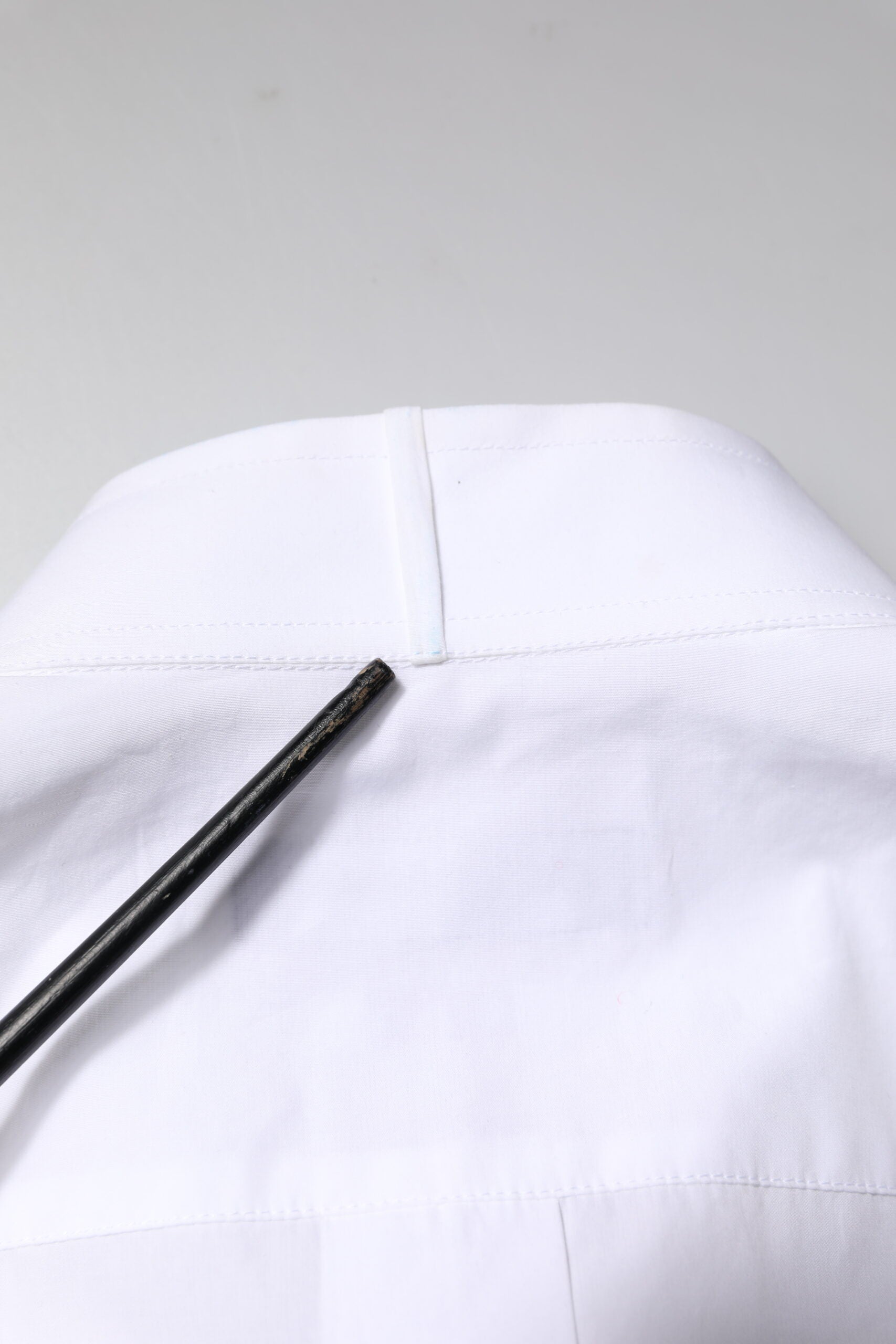 Dolce & Gabbana Weiß GOLD Baumwolle Popeline Lätzchen Formales Herrenhemd