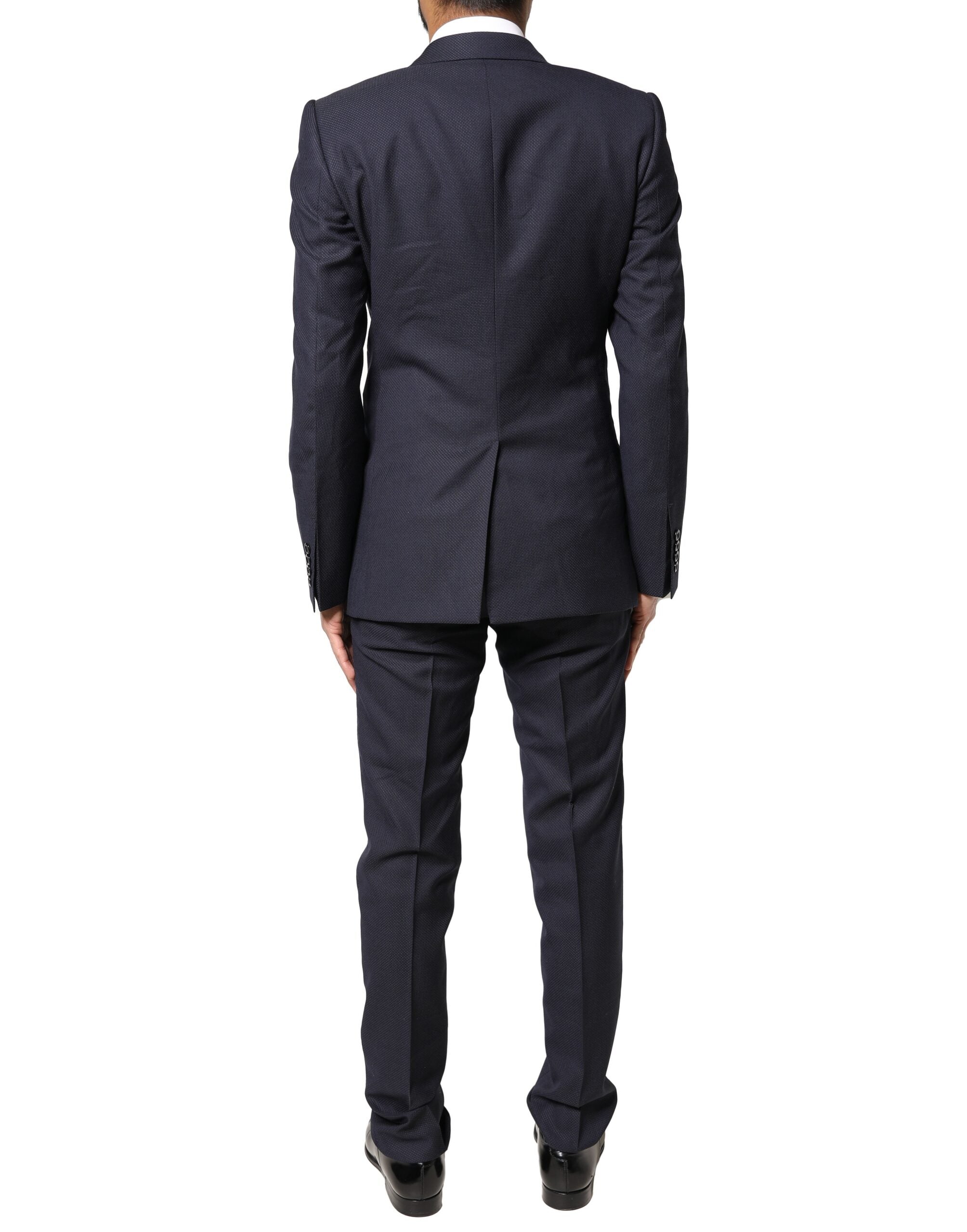 Dolce & Gabbana Schwarzer Fantasy MARTINI 3 Stück Formal Anzug