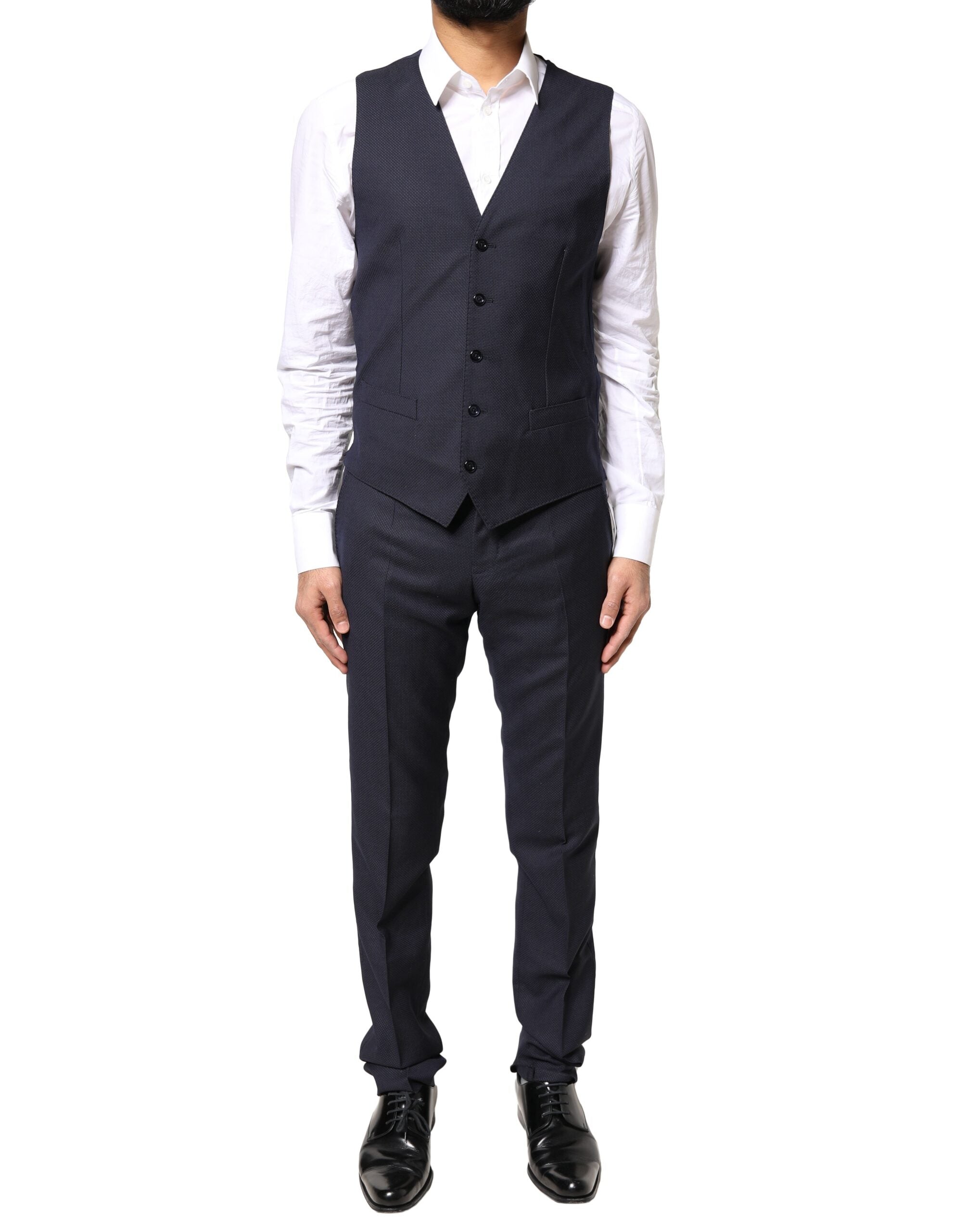 Dolce & Gabbana Schwarzer Fantasy MARTINI 3 Stück Formal Anzug