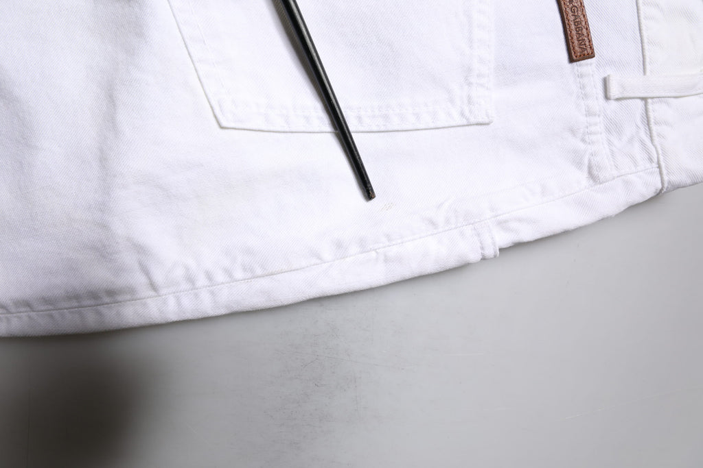 Dolce & Gabbana Weiße Baumwolle Gerade Männer Denim Jeans