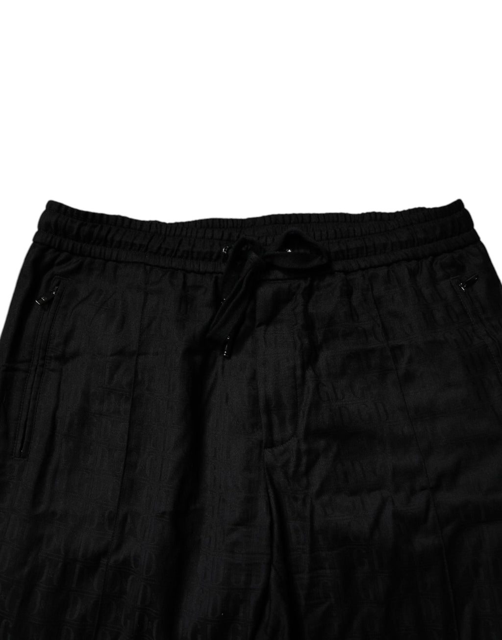 Dolce & Gabbana Schwarze Jogginghose aus Wolle Sweatpants Hose
