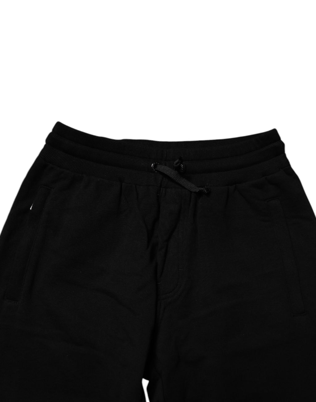 Dolce & Gabbana Schwarze Baumwoll-Jogger-Sweatpants-Hose