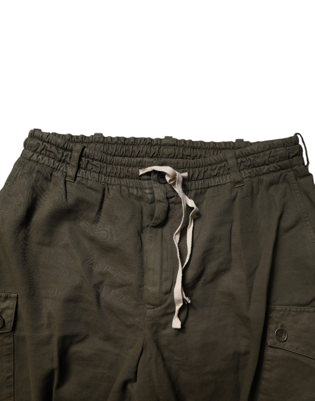 Dolce & Gabbana Braune Baumwoll-Stretch-Cargo-Hose