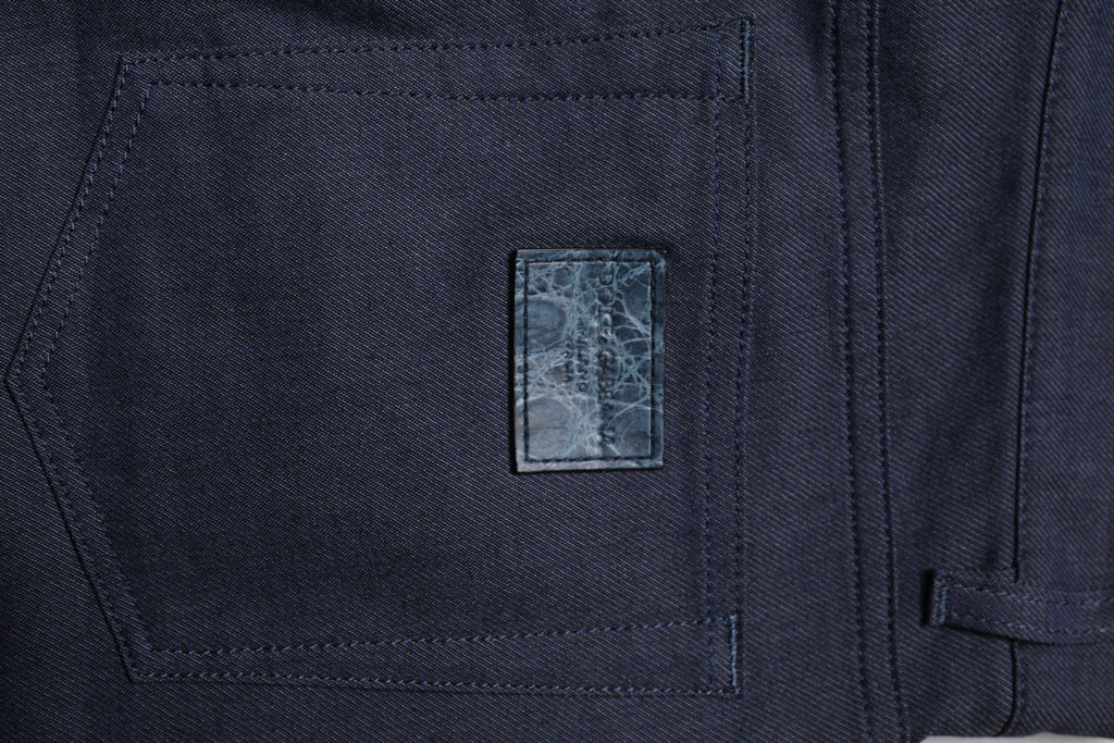 Dolce & Gabbana Dunkelblaue Baumwoll-Stretch-Skinny-Denim-Jeans