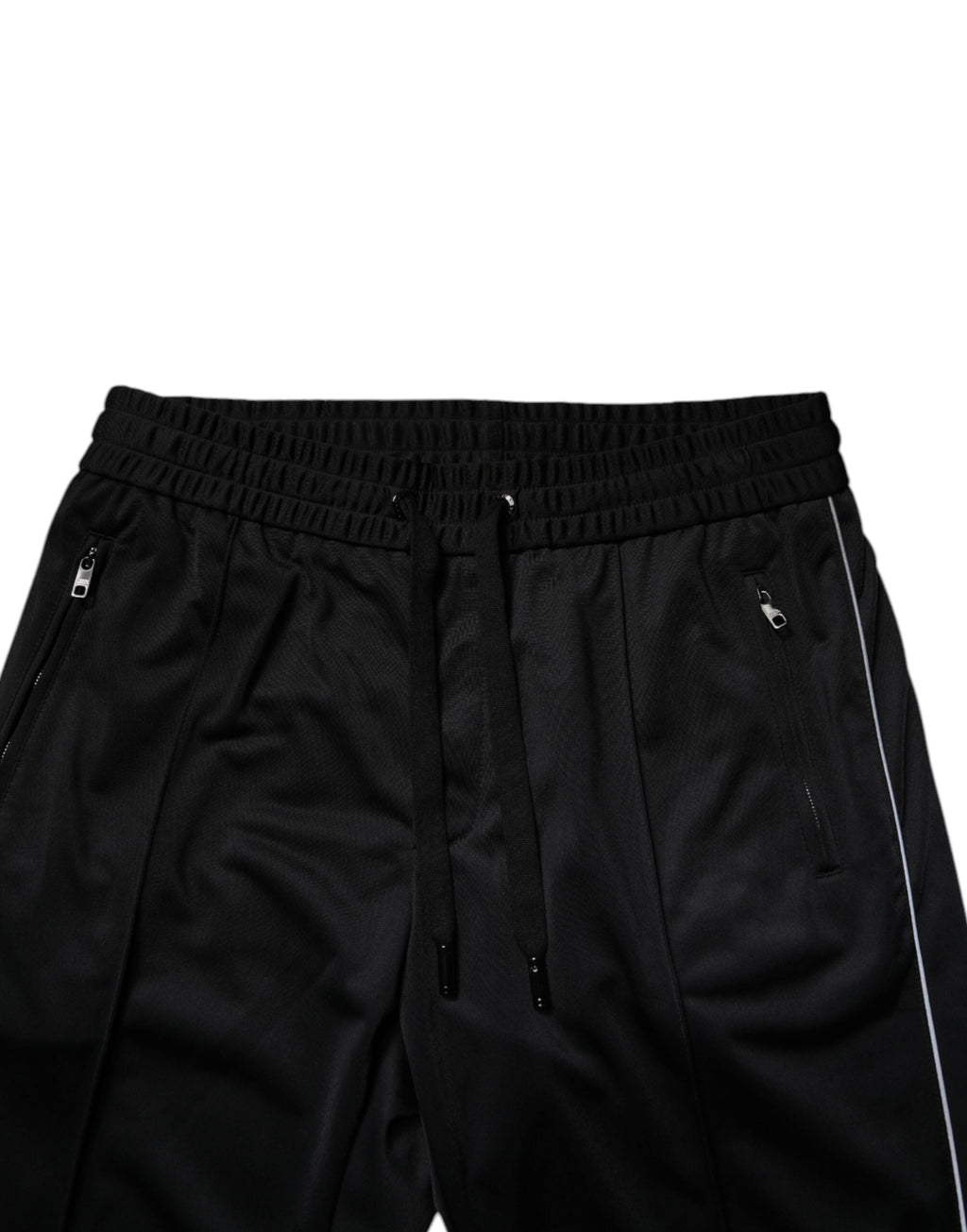 Dolce & Gabbana Schwarze Polyester Herren Jogger Sweatpants Hosen