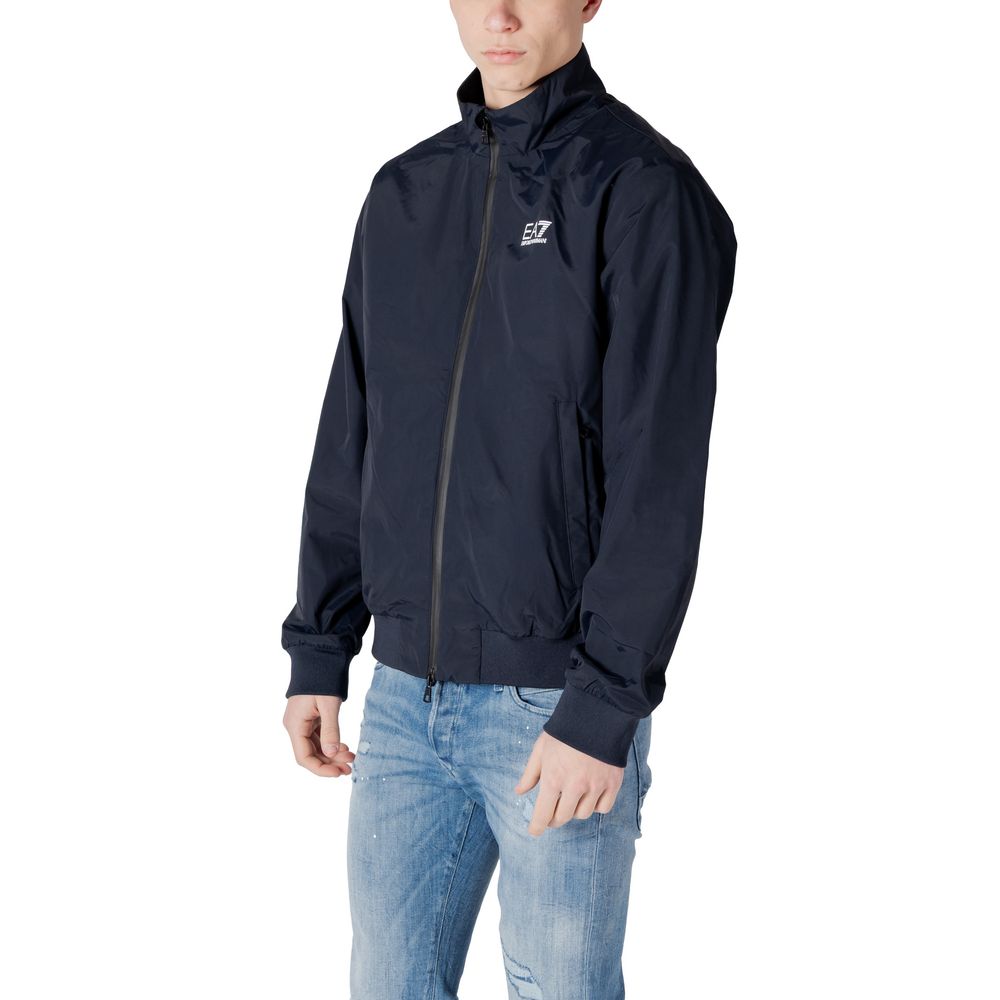 EA7 Emporio Armani Blaue Polyamid-Jacken &amp