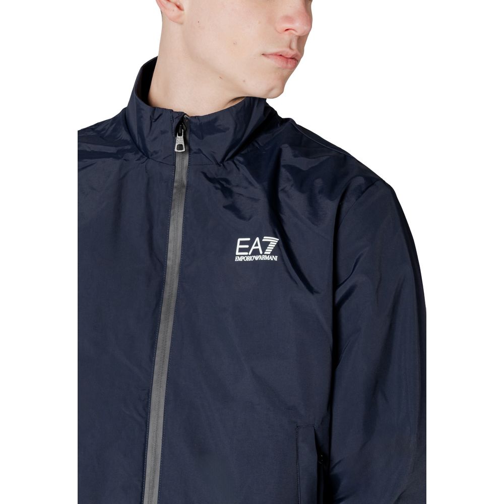 EA7 Emporio Armani Blaue Polyamid-Jacken &amp